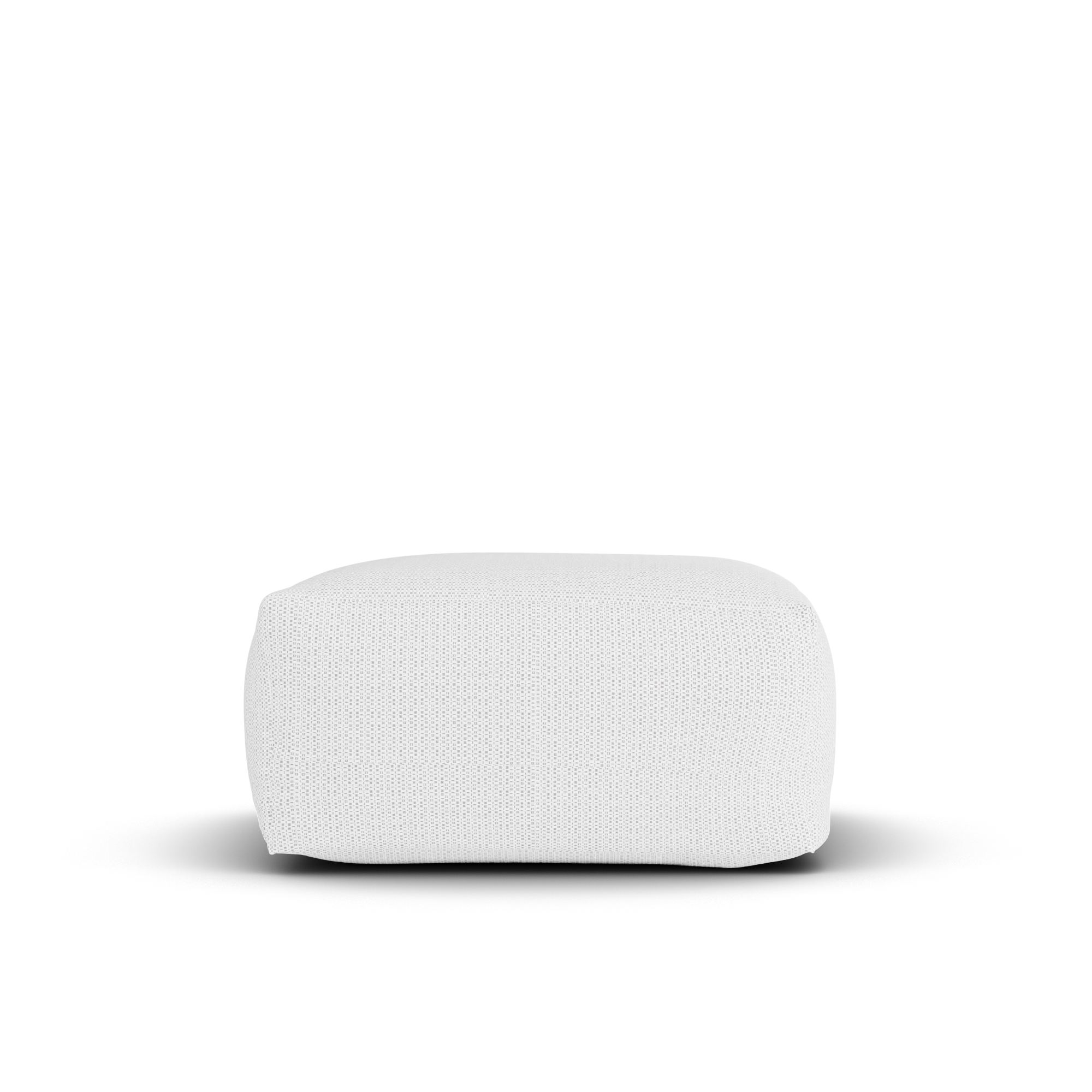 Laui Lounge™ - Puf cuadrado bohemio blanco