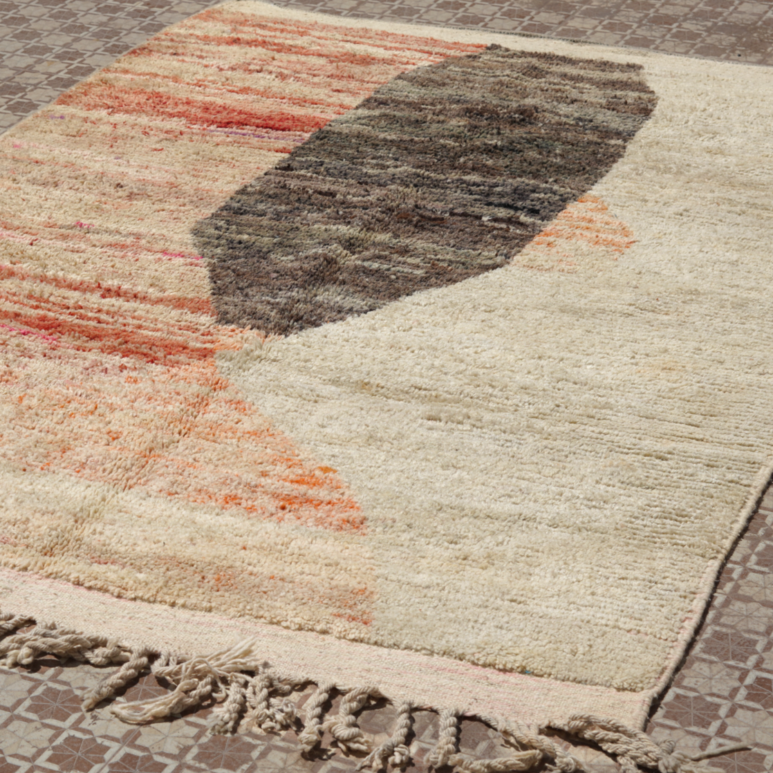 Alfombra bereber marroquí de lana | (ancho) 216 x (profundidad) 150 cm | #6162