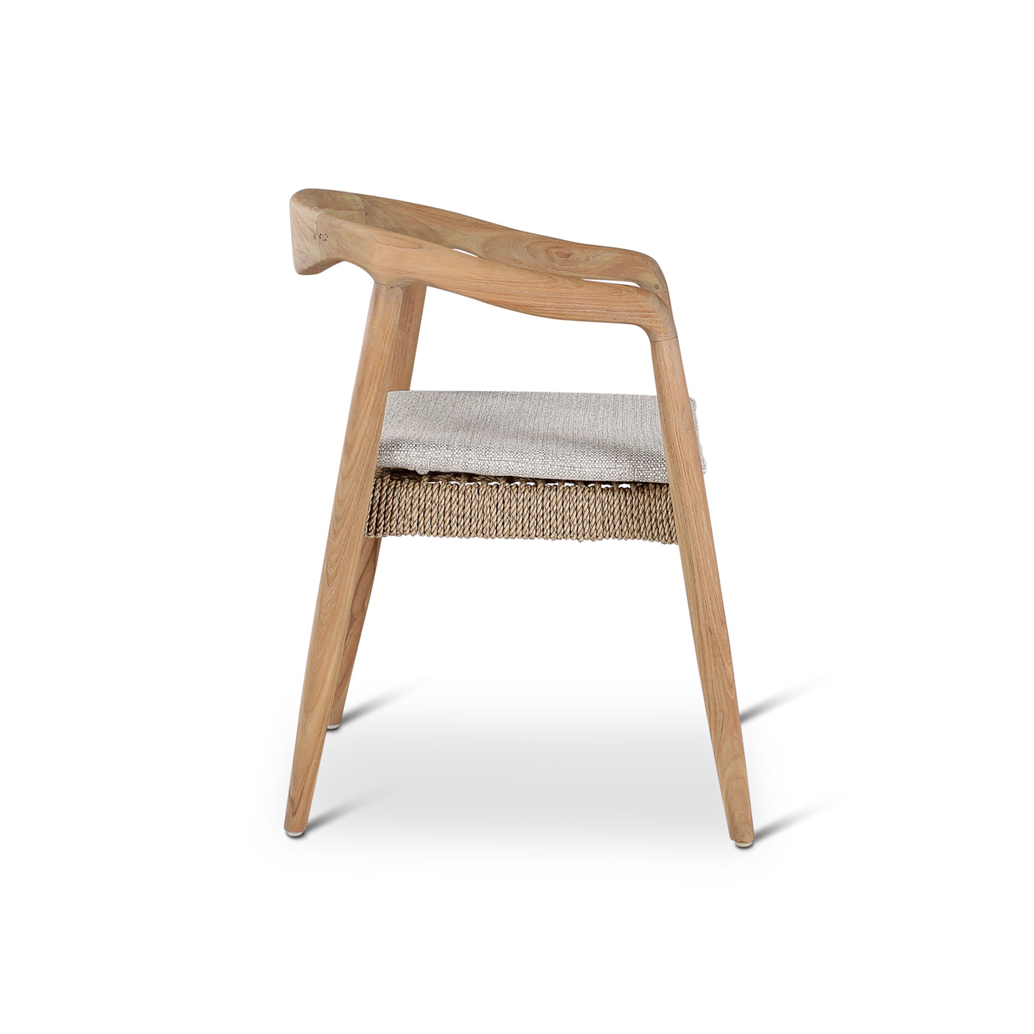 Anais Buitenfauteuil | Teak Natuurlijk | Crème Kussen | Castle Line