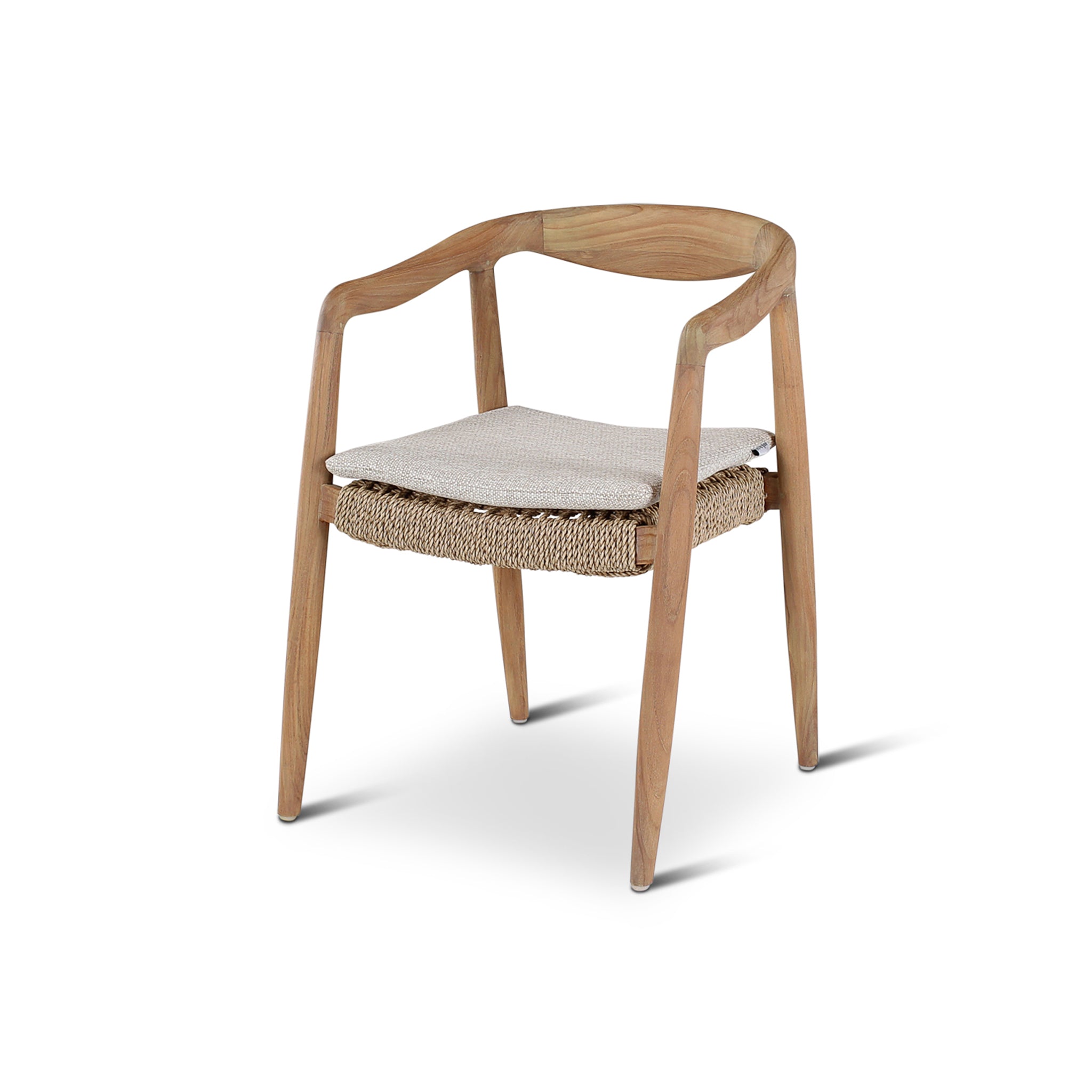 Anais Buitenfauteuil | Teak Natuurlijk | Crème Kussen | Castle Line
