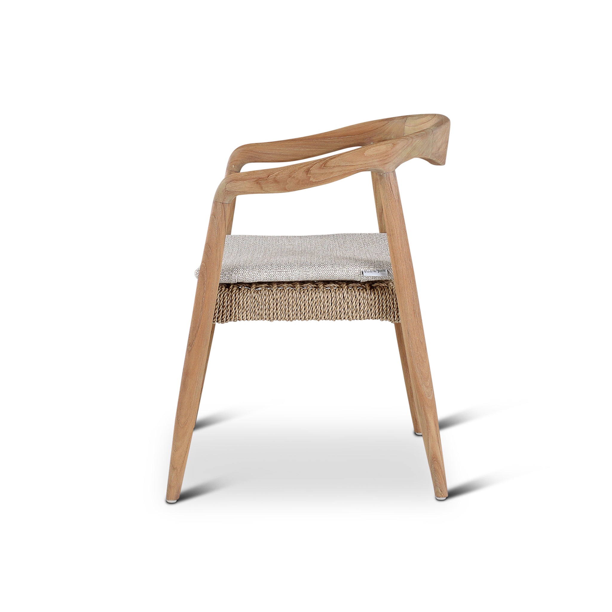 Anais Buitenfauteuil | Teak Natuurlijk | Crème Kussen | Castle Line