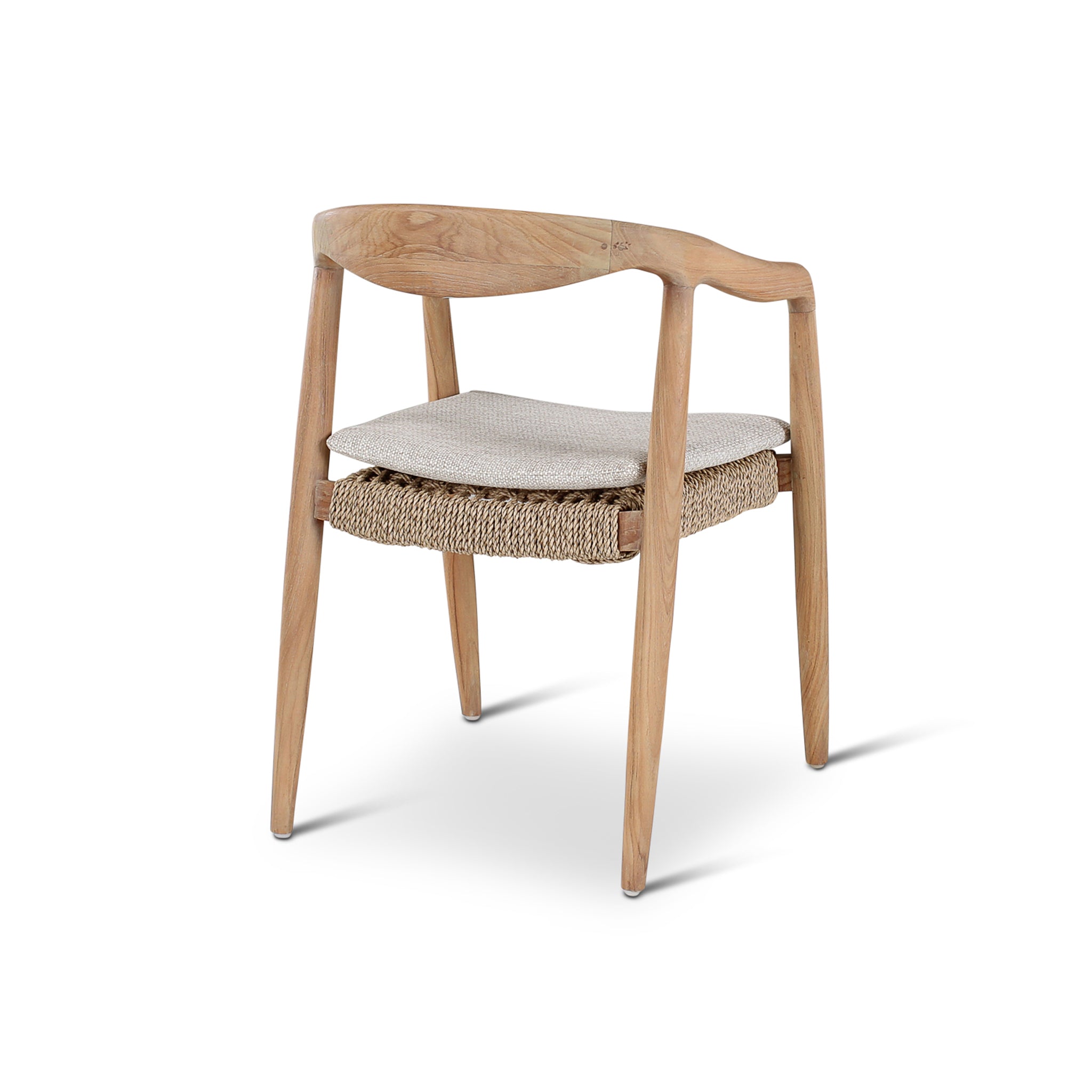 Anais Buitenfauteuil | Teak Natuurlijk | Crème Kussen | Castle Line