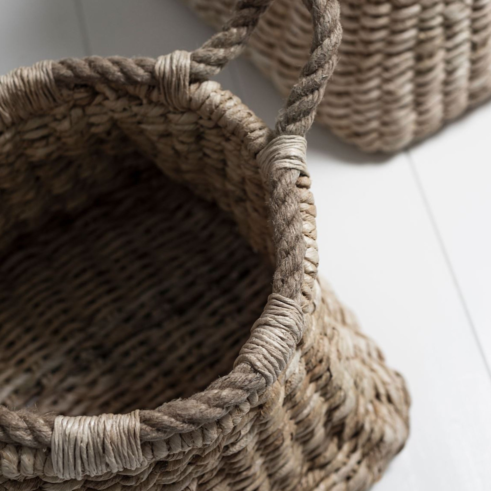 Cesta grande de abacá | 54x50x50cm