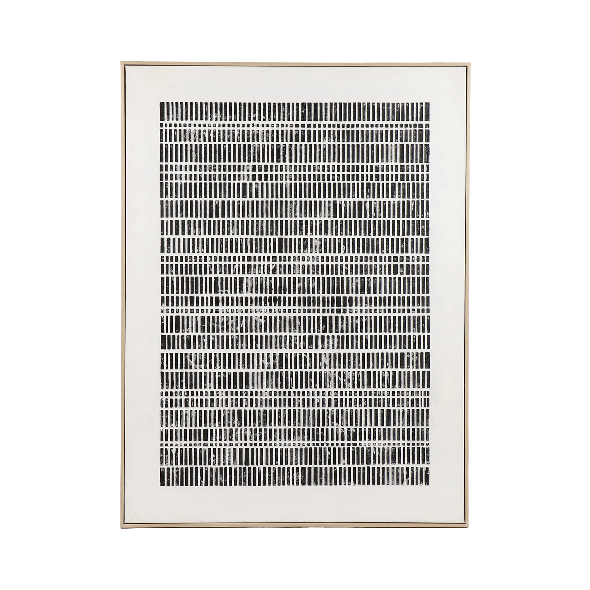 Blanche Wandkunst | Canvas Met Hout | 90x120cm