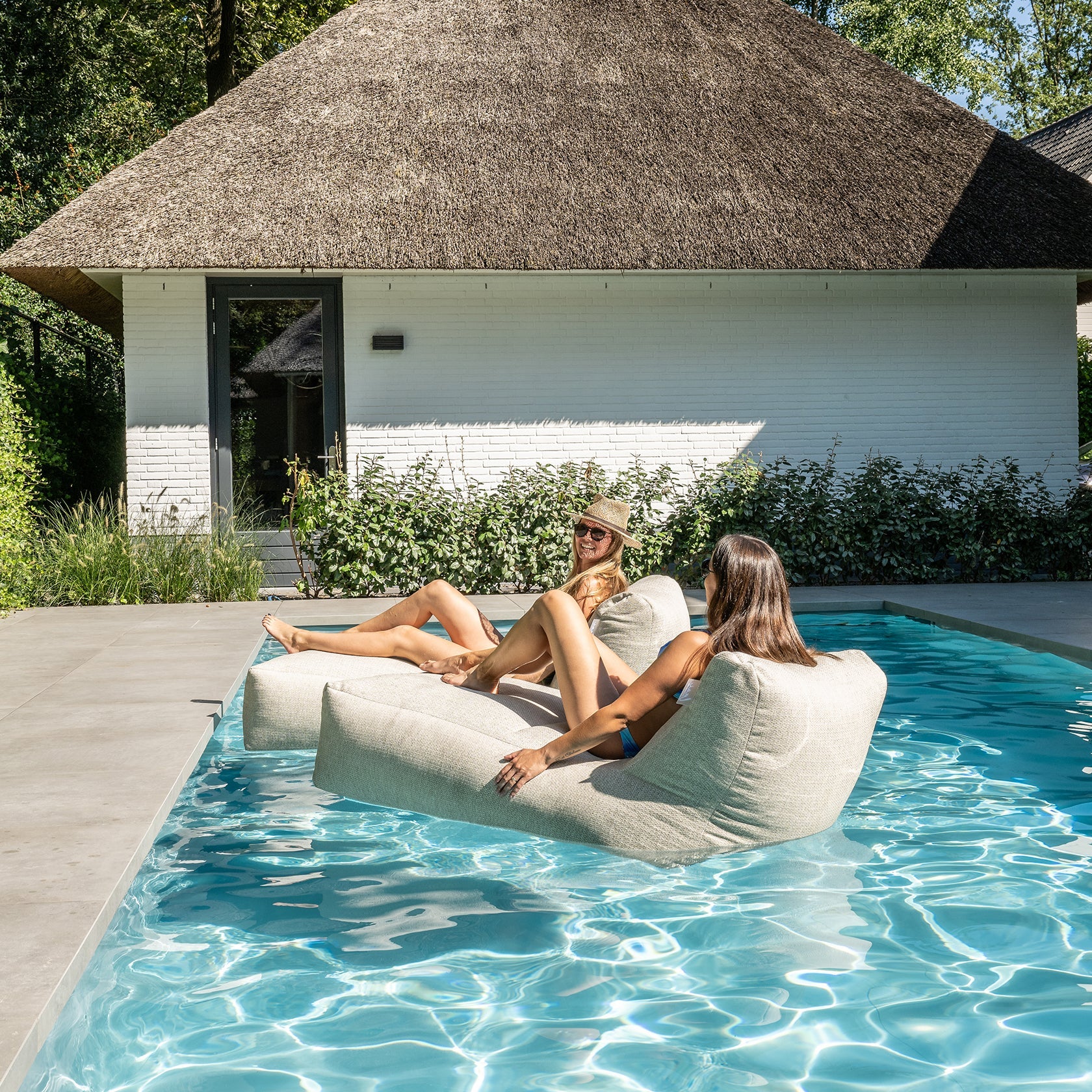 Laui Lounge™ - Sillón largo boho beige