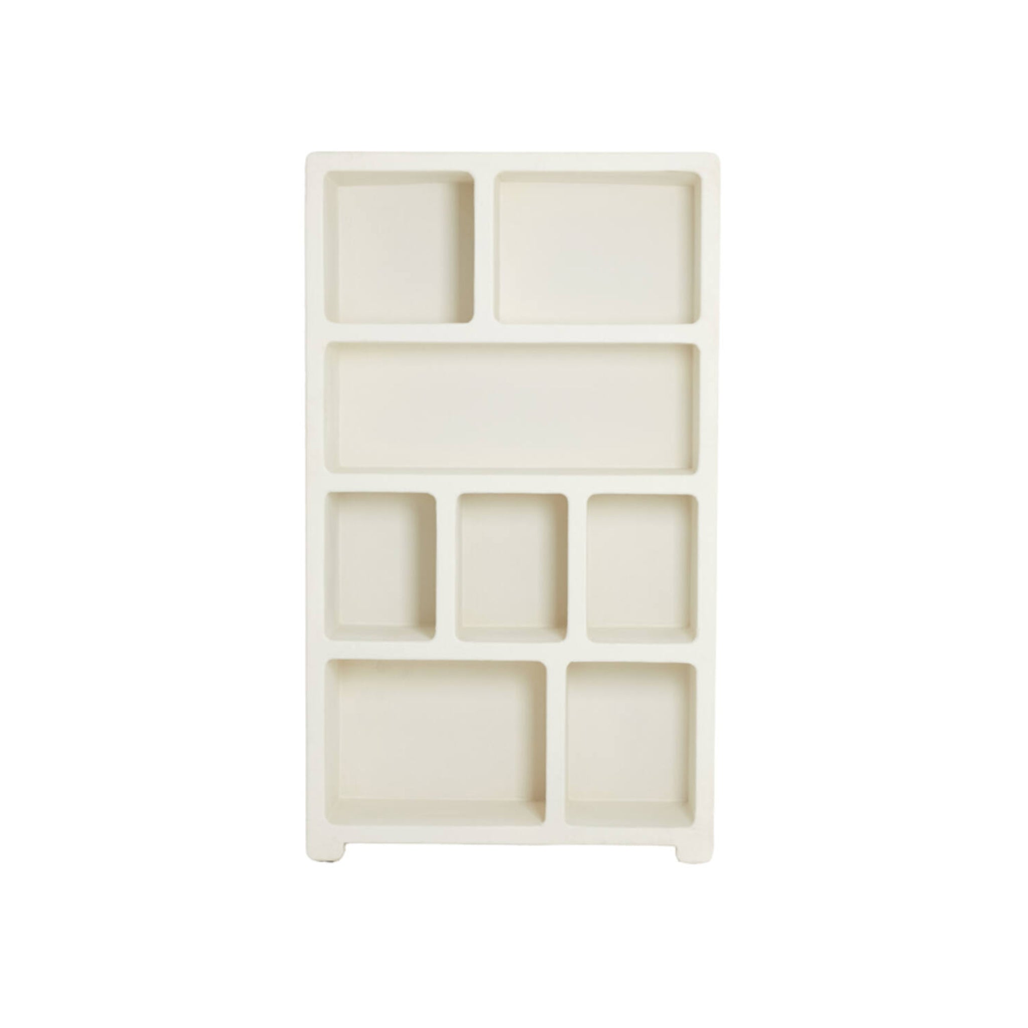Gabinete Lahua | Yeso color crema y cal | 110 x 35 x 190 cm