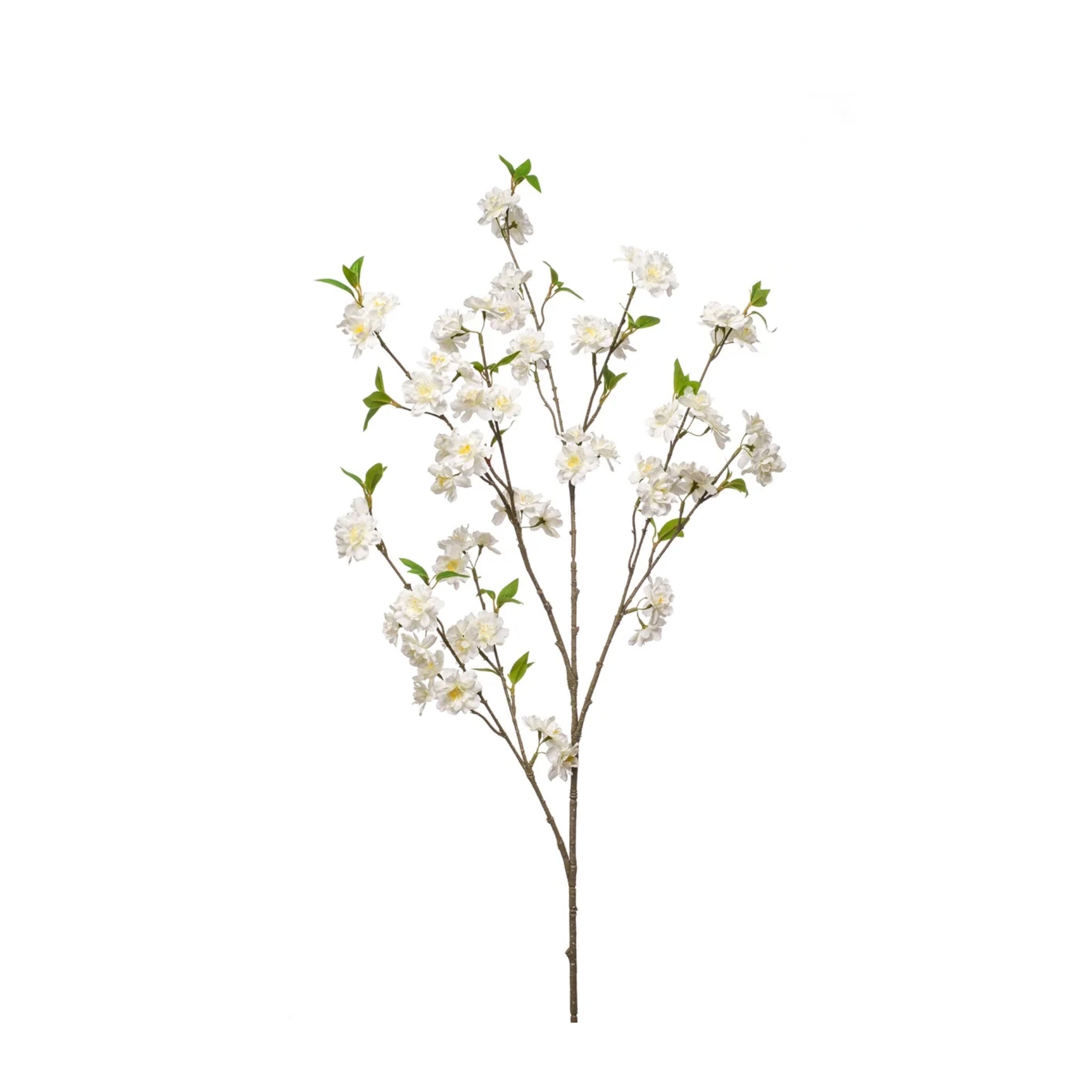 Rama de flor de cerezo 120cm | Blanco