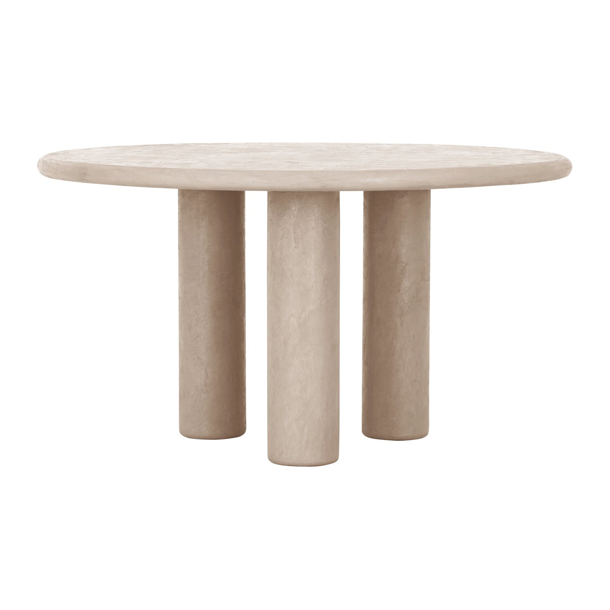 Mesa de comedor Clio Mortex color arena | Ø140 cm
