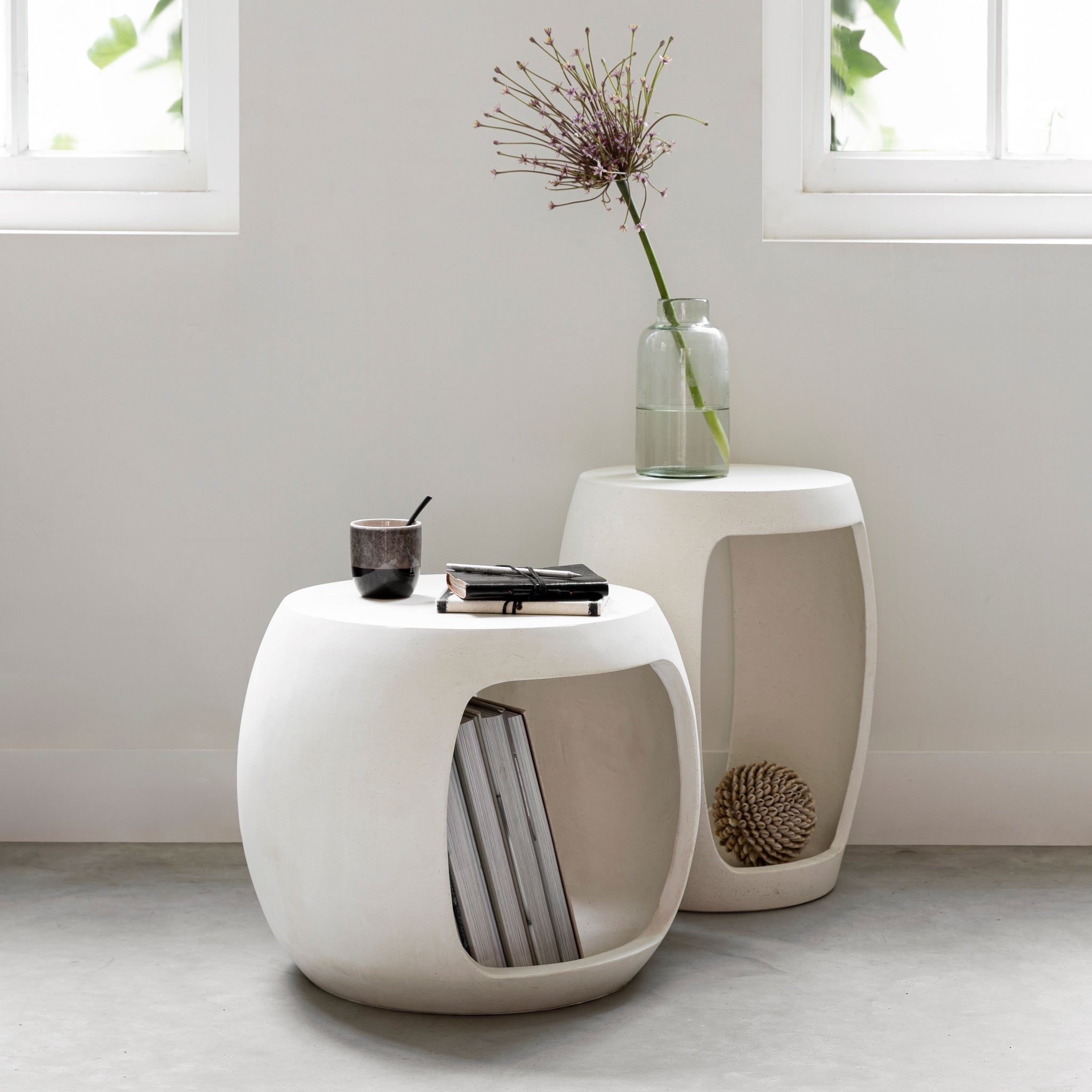 Mesa de centro Murla grande | Fibrocemento blanco