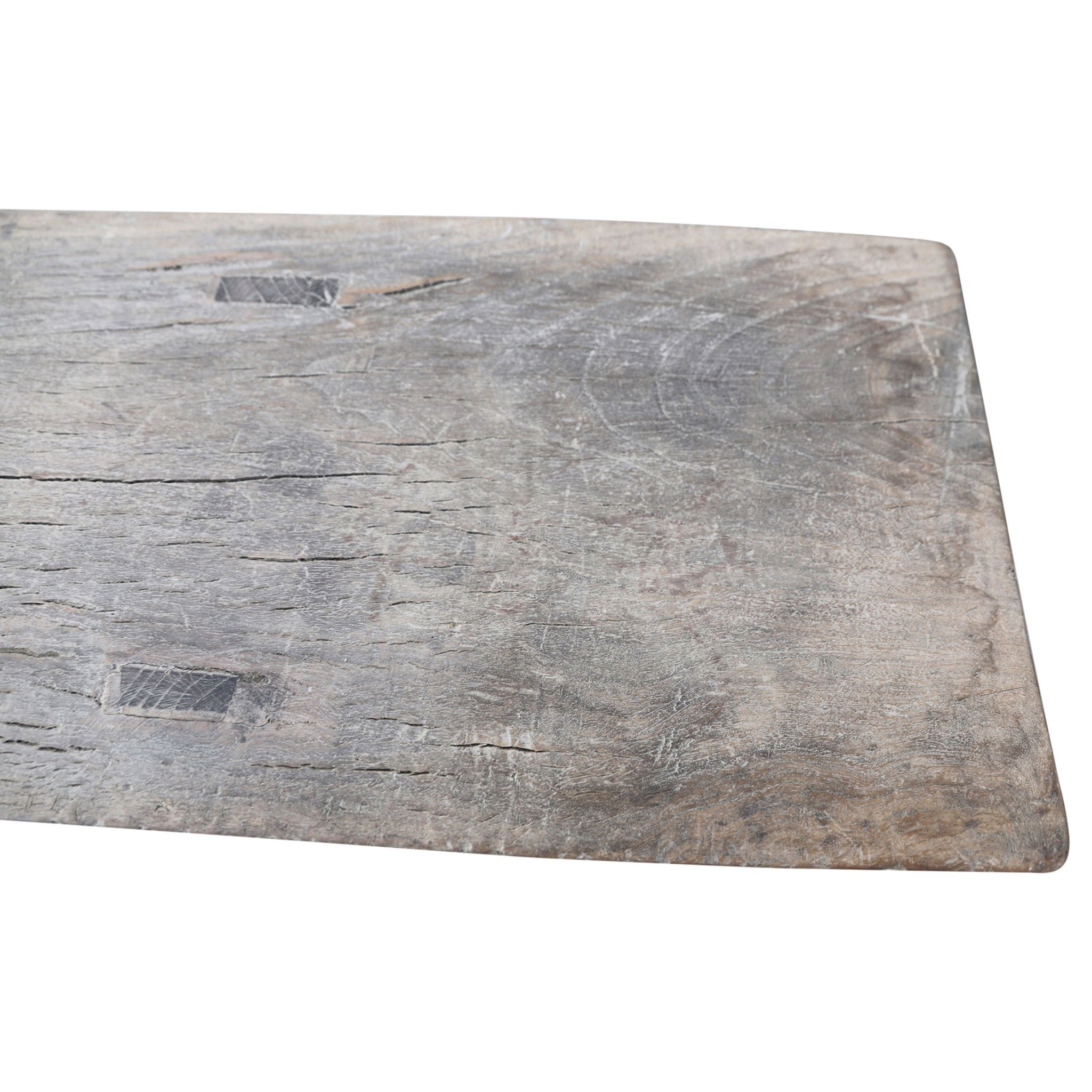 Mesa consola grande de madera de olmo | 228x30x80