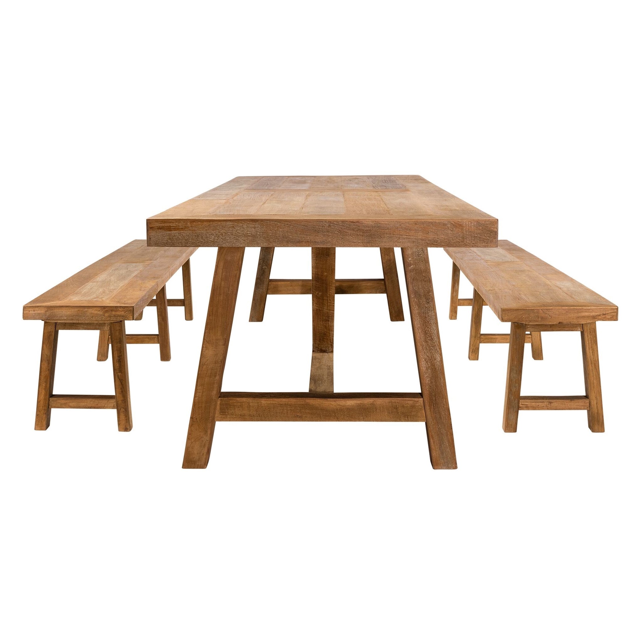Mesa de comedor Donas | Teca | 250 x 100 cm