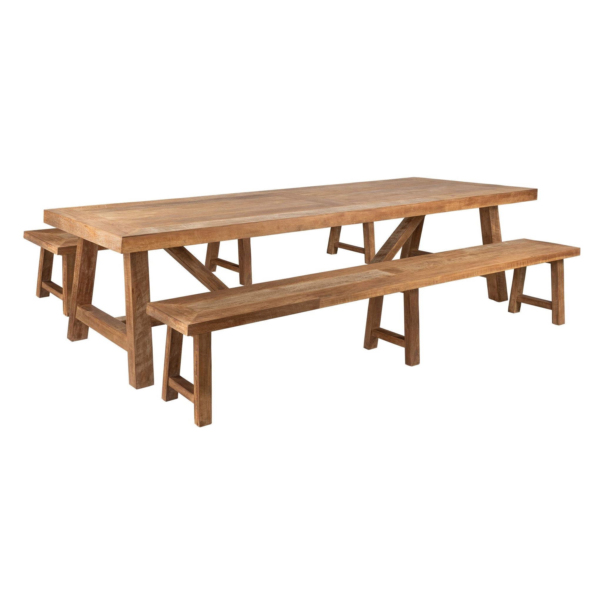 Mesa de comedor Donas | Teca | 250 x 100 cm