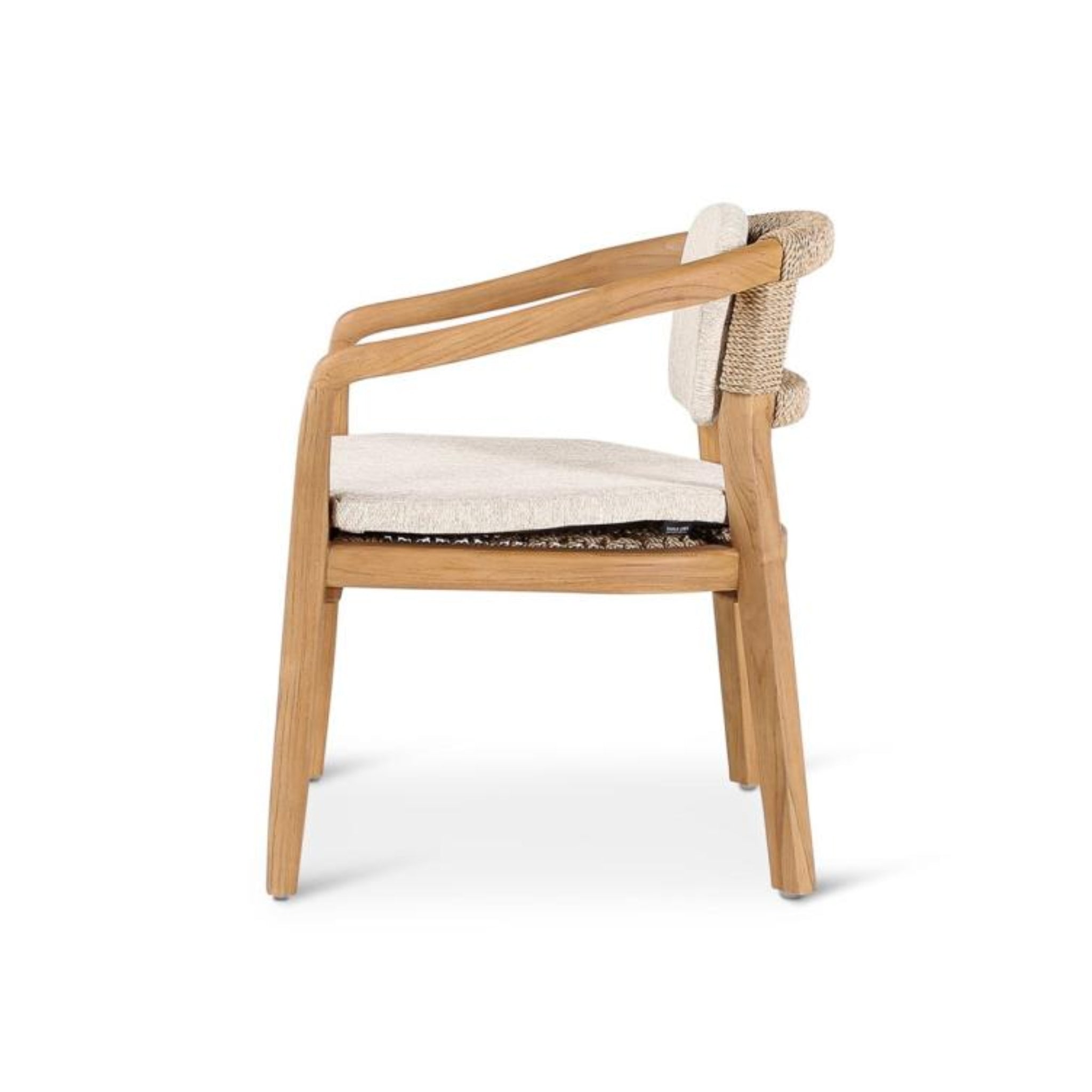 Elisa Buitenfauteuil | Teak Natuurlijk | Crème Kussen | Castle Line