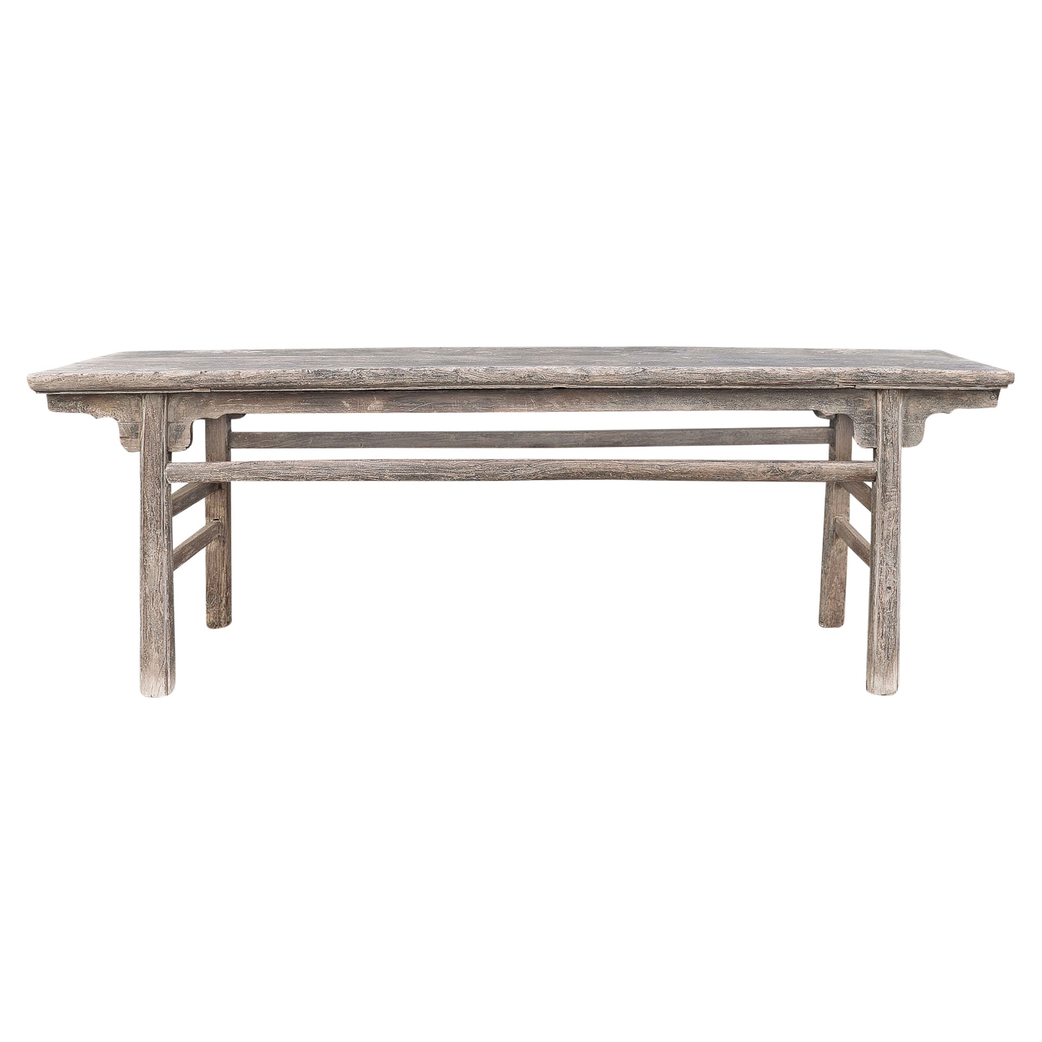 Consola de madera de olmo | 228 x 53 x 80 cm | #009-0002