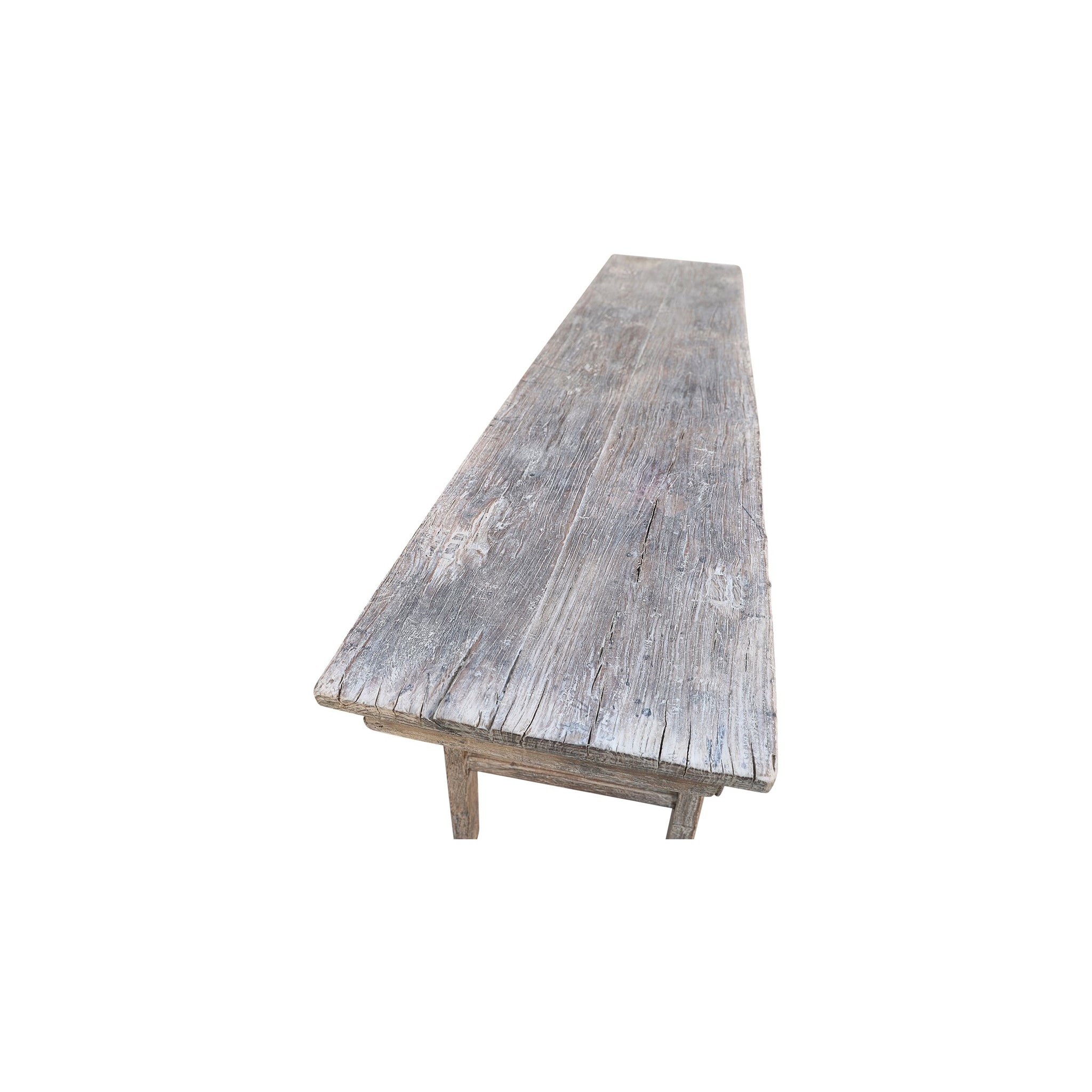 Consola de madera de olmo | 228 x 53 x 80 cm | #009-0002