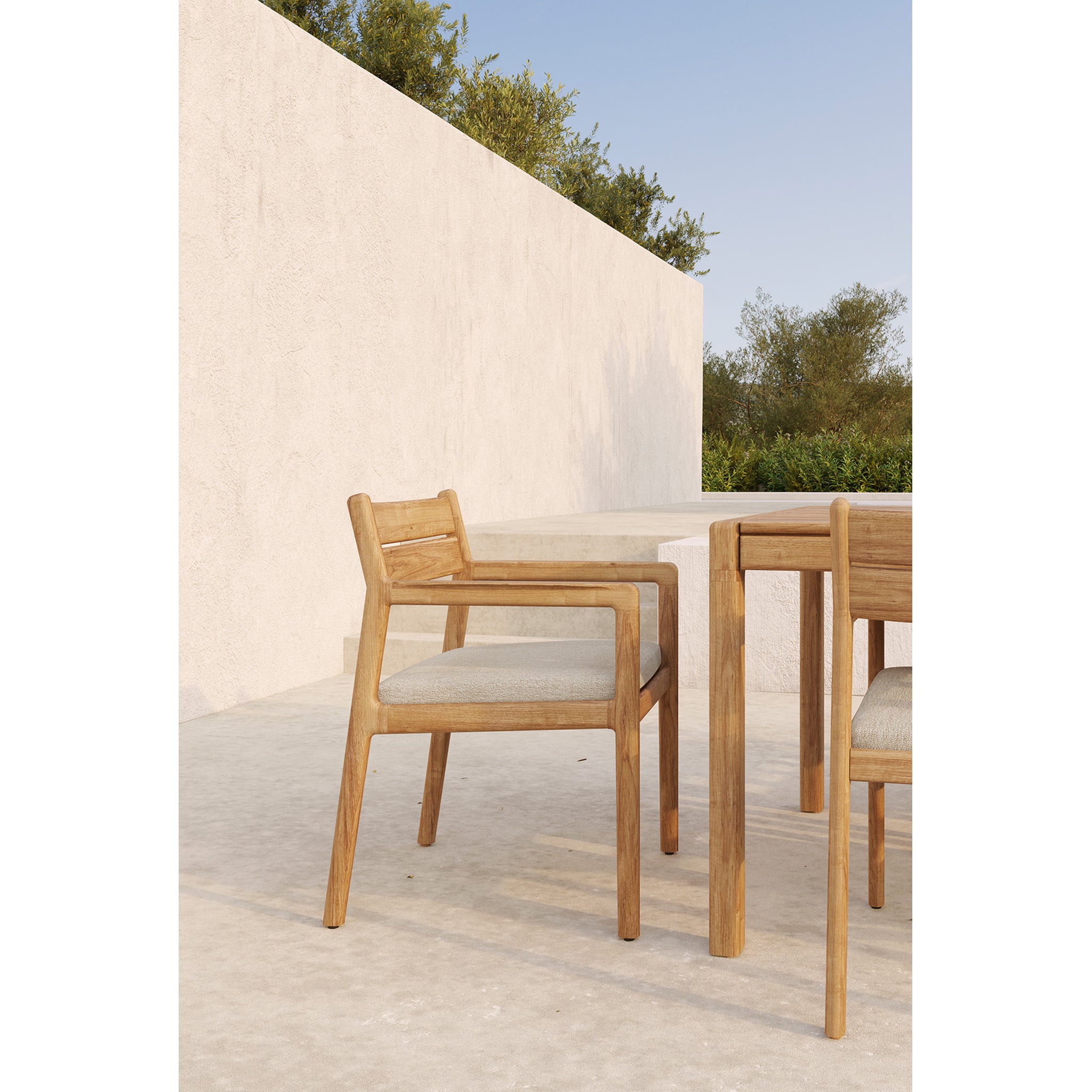 Ethnicraft | Silla de comedor de exterior Jack | Natural