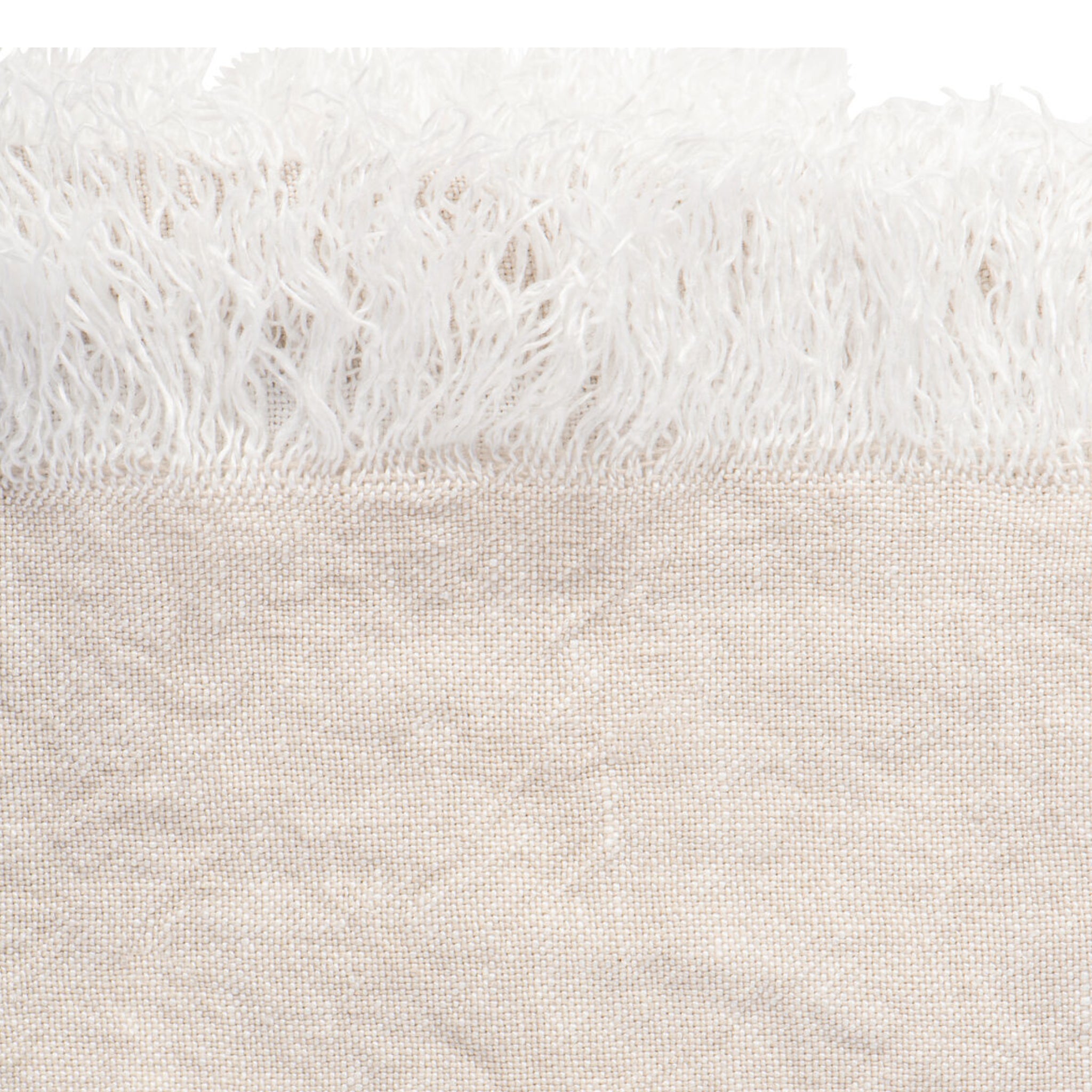 Linnen Plaid Besos | Naturel - Gebroken wit | 135x260cm