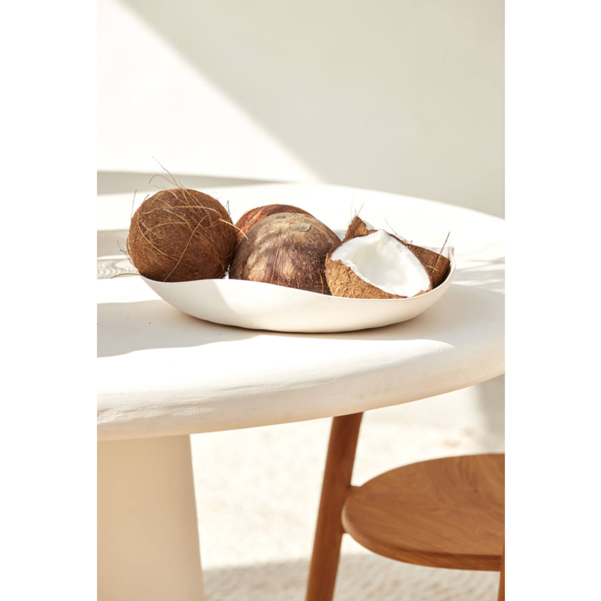 Mesa de comedor Lula color crema | Ø140 cm