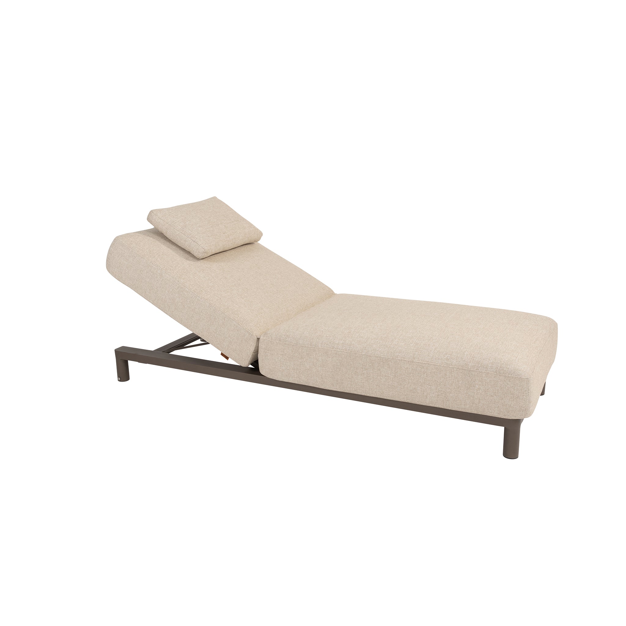 Madeira sunbed with cushion and head support | Terre