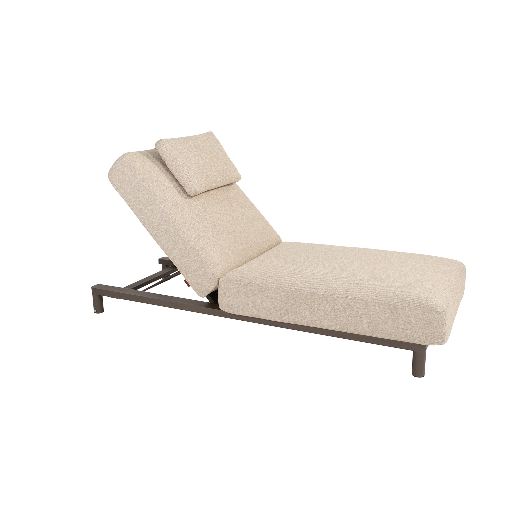 Madeira sunbed with cushion and head support | Terre