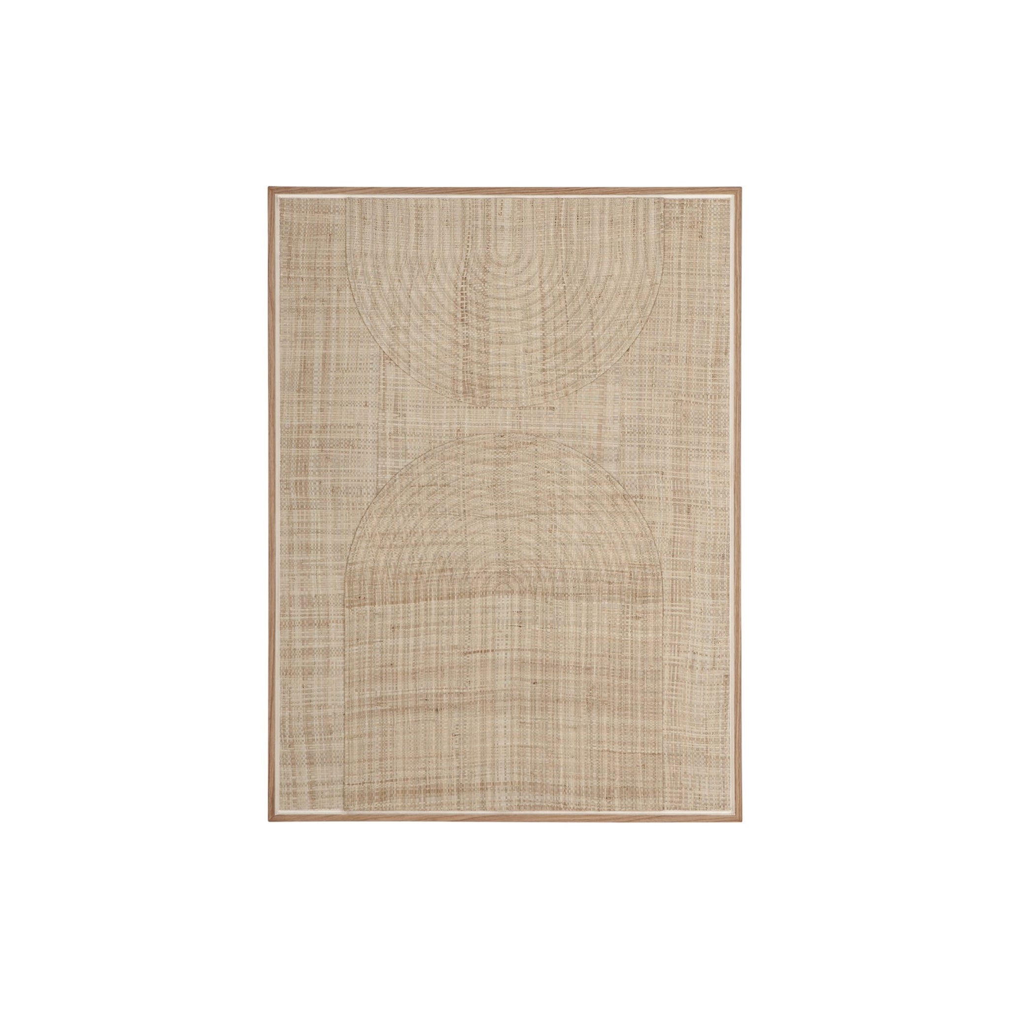 Arte mural Orba | Hoja de palma natural | 102 x 76 cm