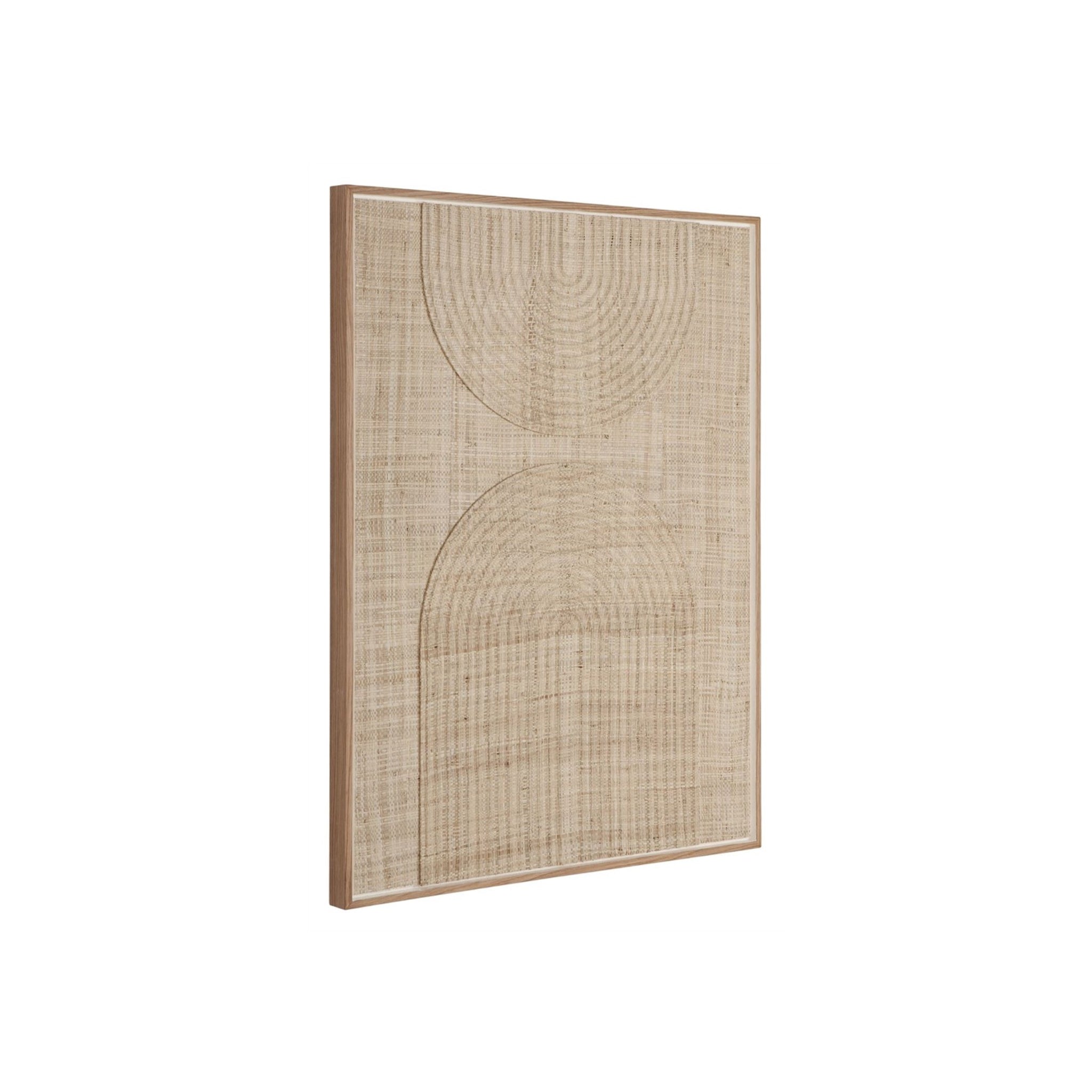 Arte mural Orba | Hoja de palma natural | 102 x 76 cm