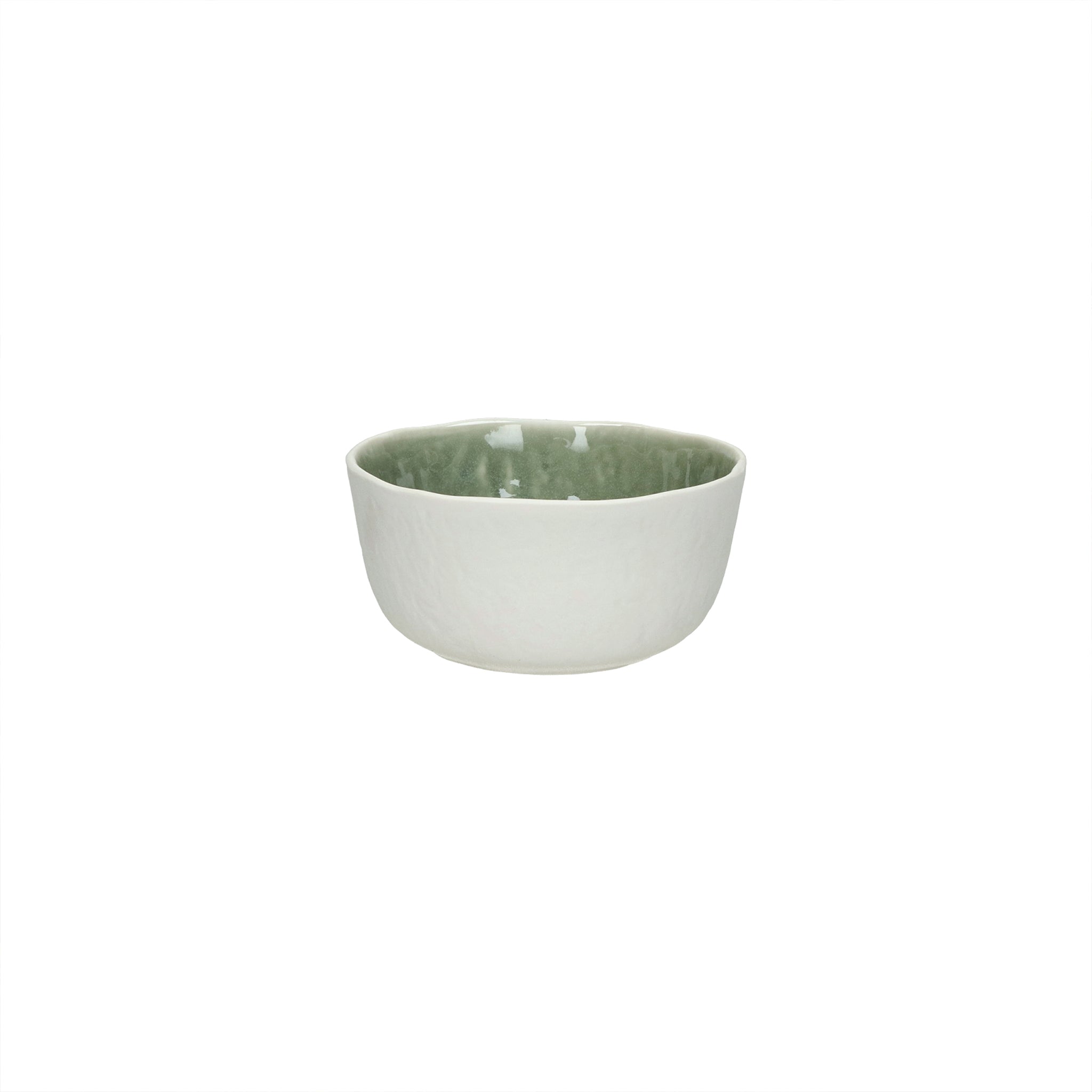 Cuenco de cereales de gres Piro | Verde mar | Ø13x6cm