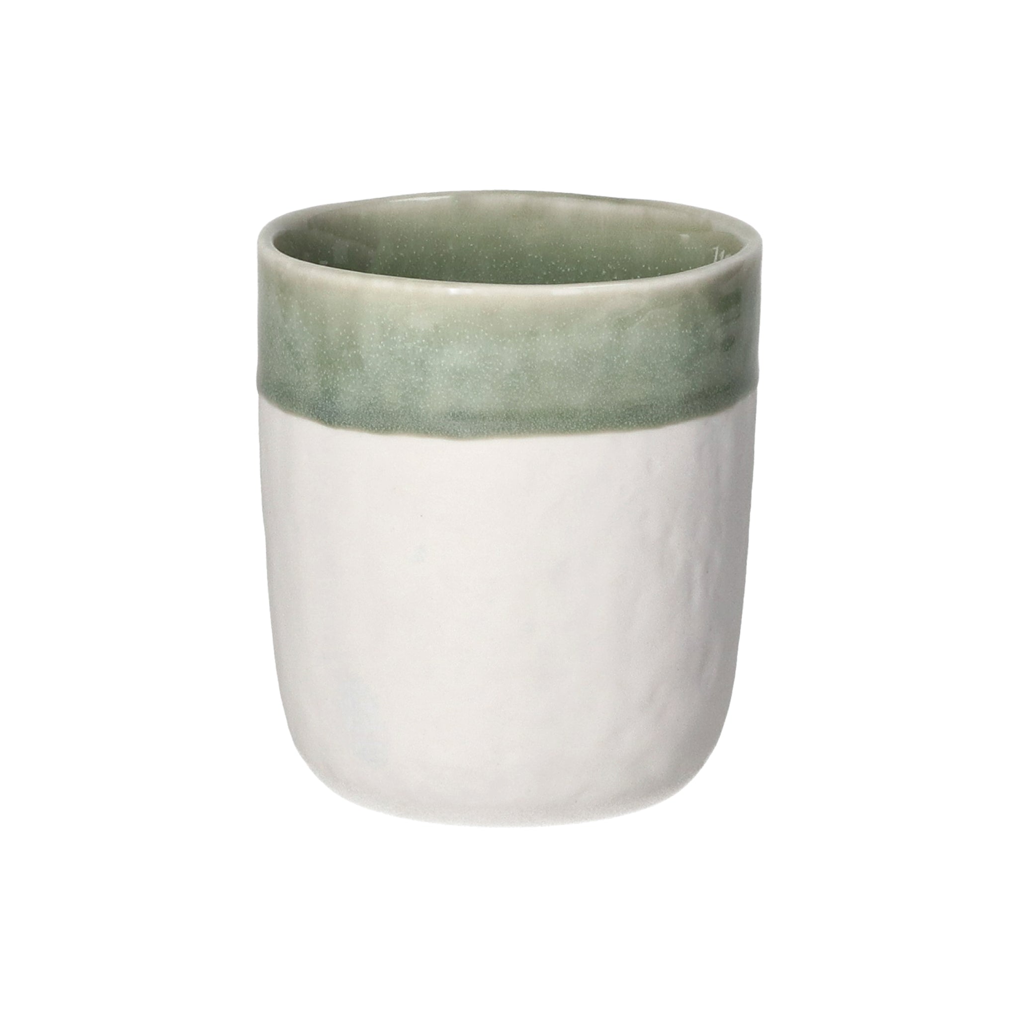 Vaso de gres Piro de 31 cl | Verde mar | Ø8x9cm