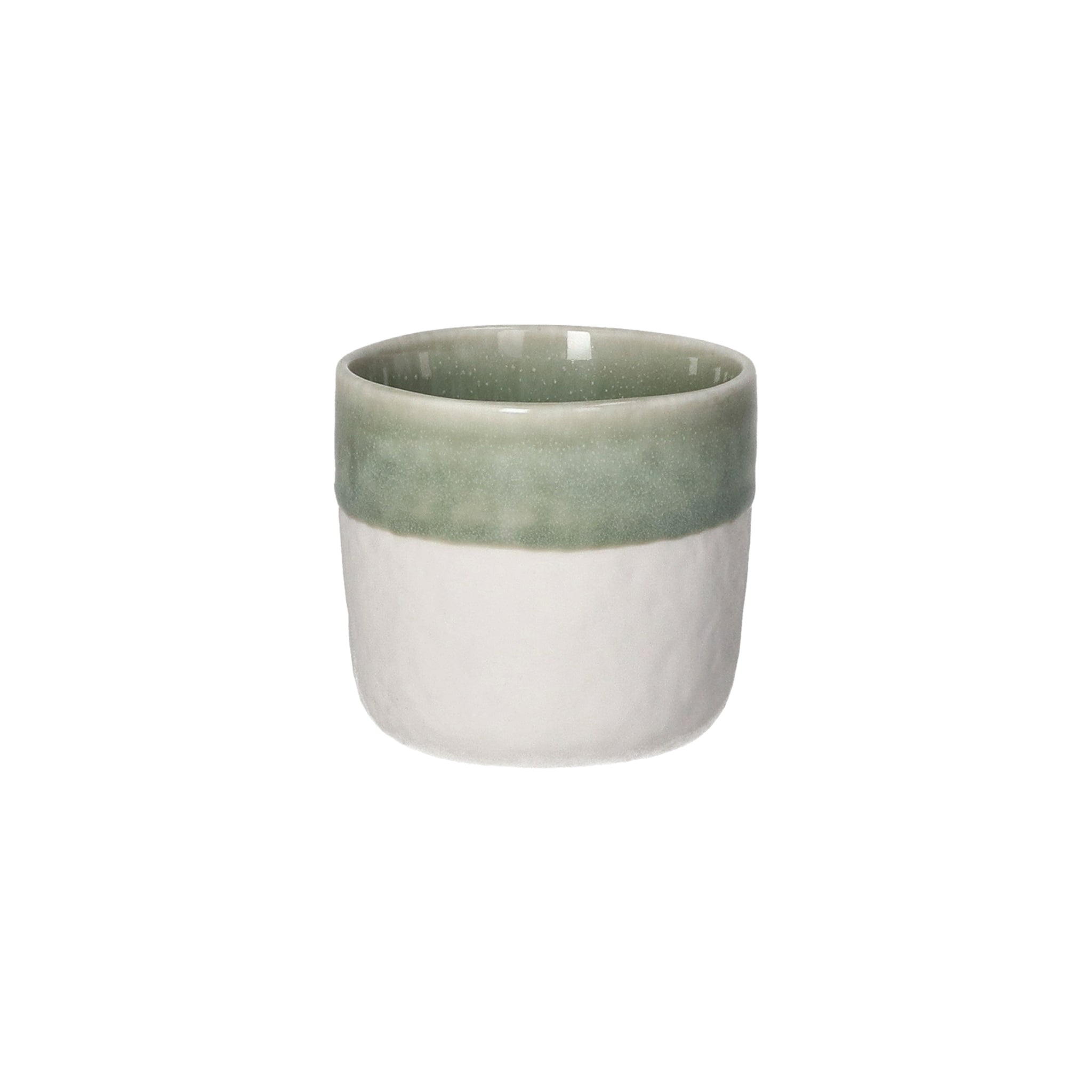 Vaso de gres Piro 16 cl | Verde mar | Ø7x6,5 cm