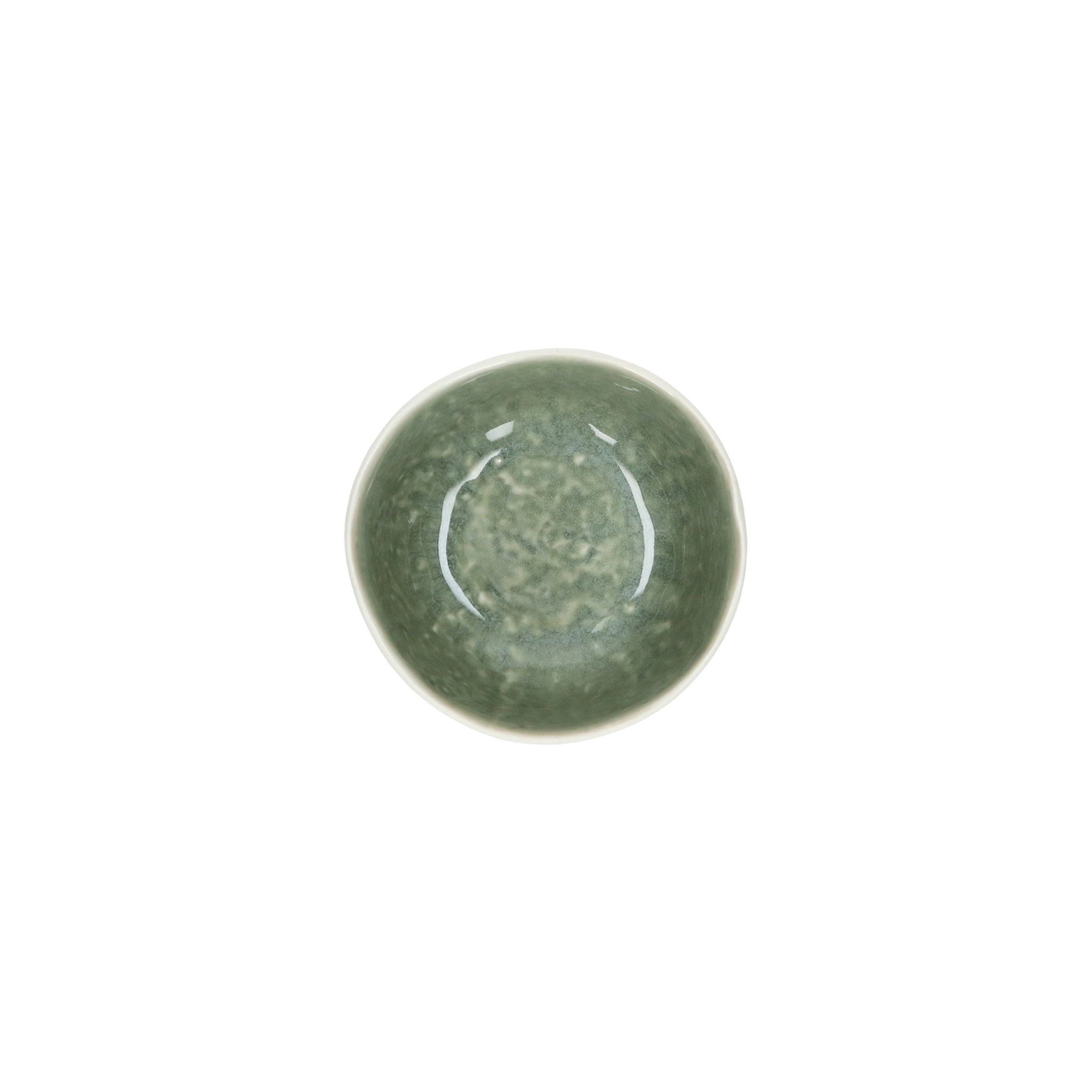 Cuenco de cereales de gres Piro | Verde mar | Ø13x6cm
