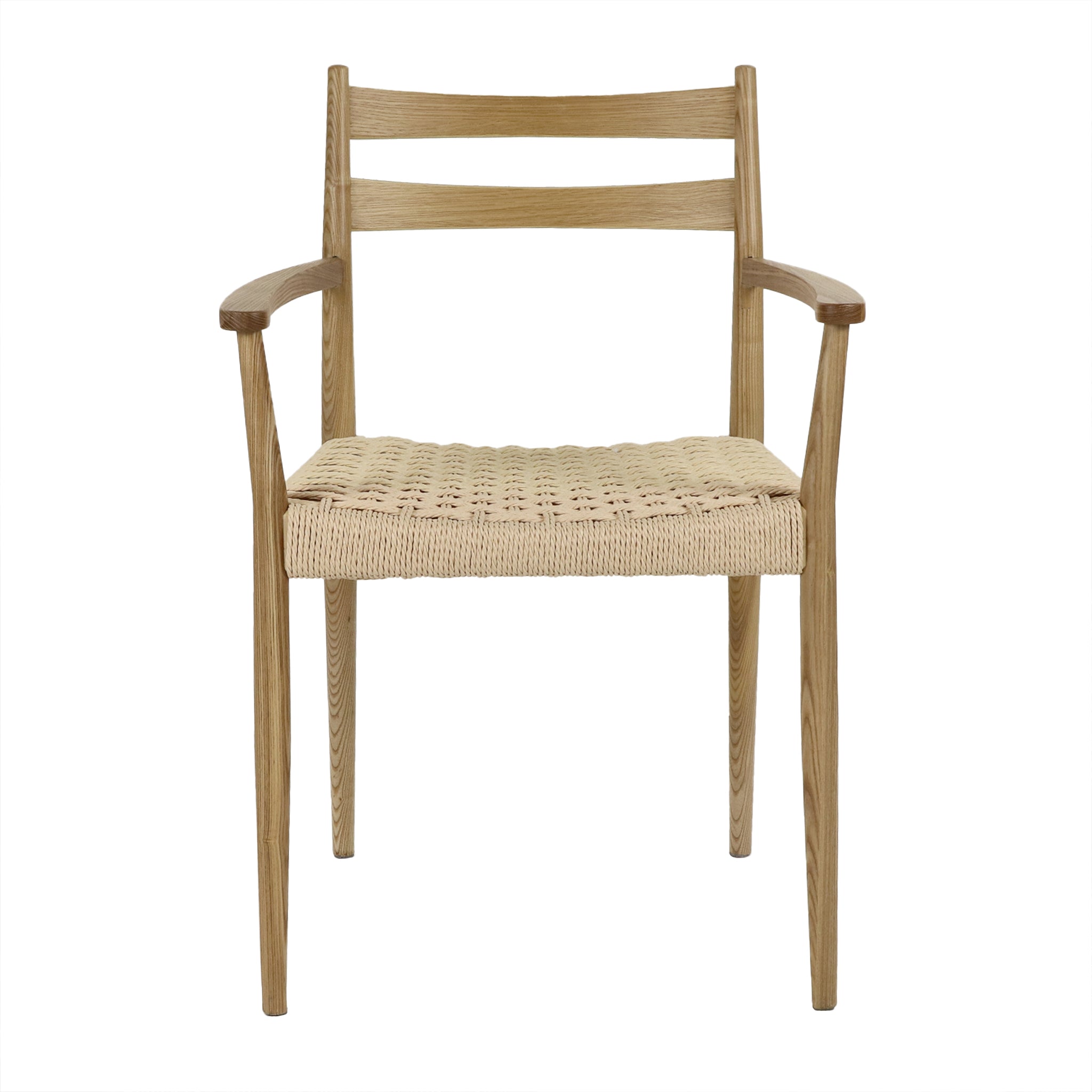Silla de comedor Ponou | Madera de fresno y papel | Natural