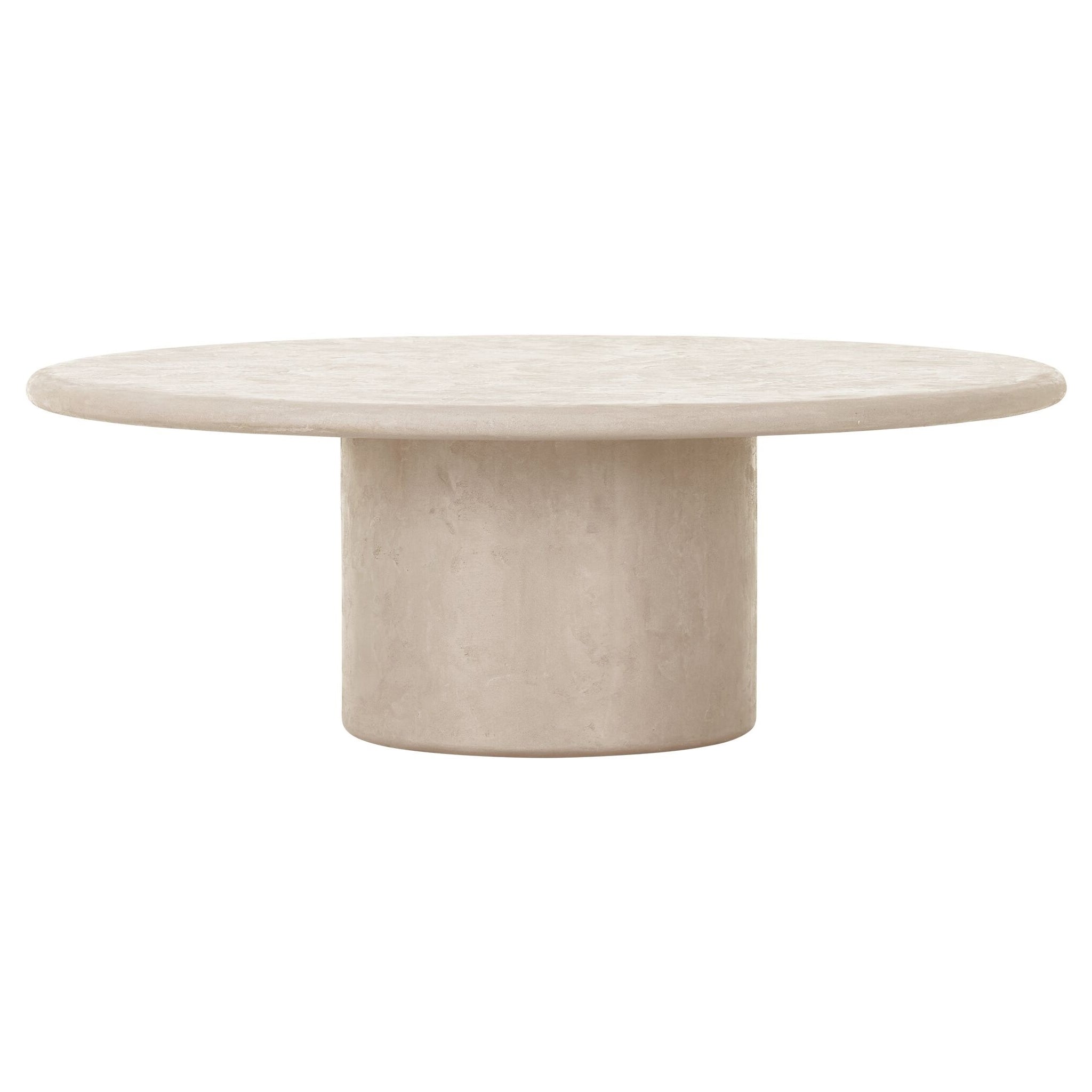 Mesa de centro Silo Mortex color arena | Ø100x35cm