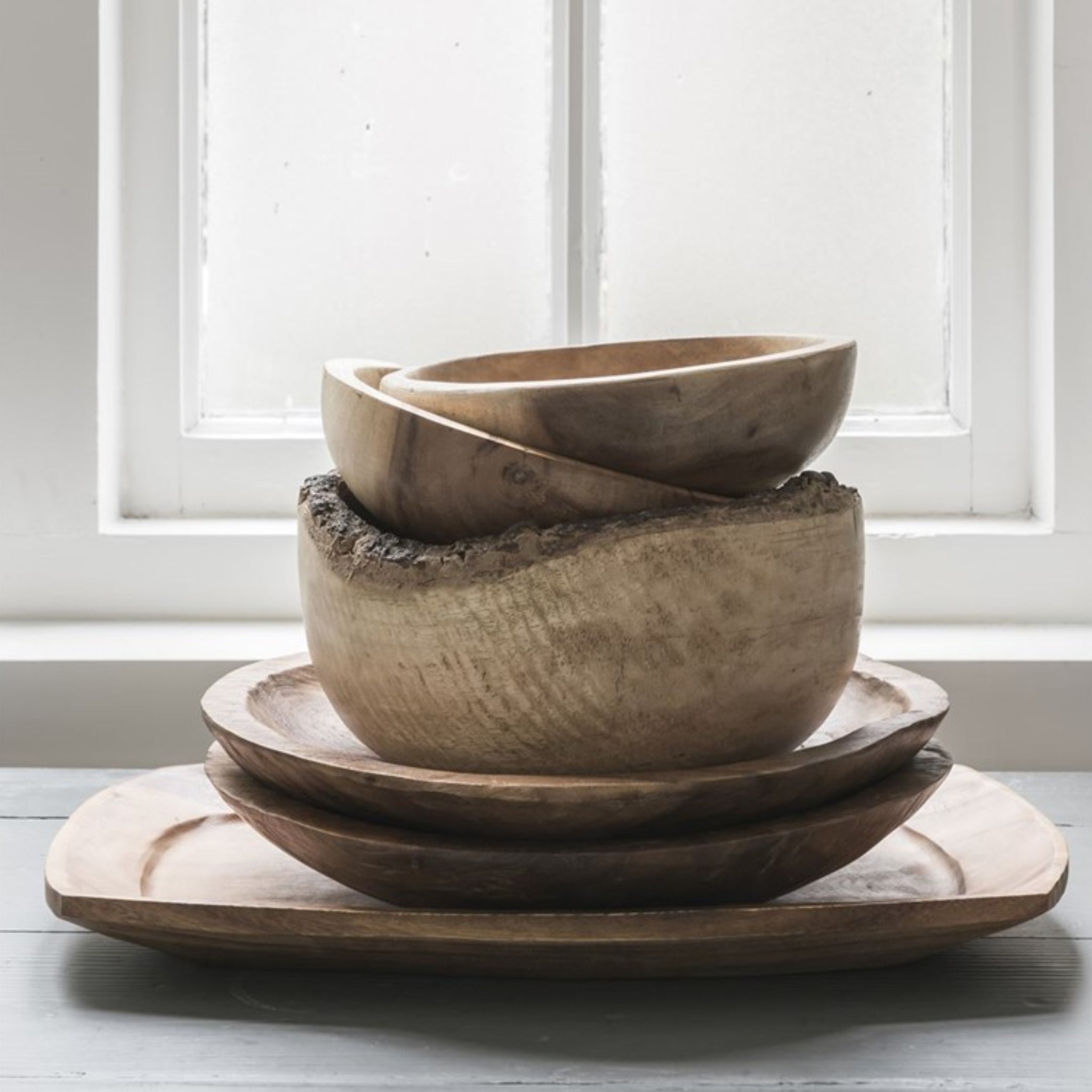 Bandeja de madera | Teca | 40,5 x 27 cm