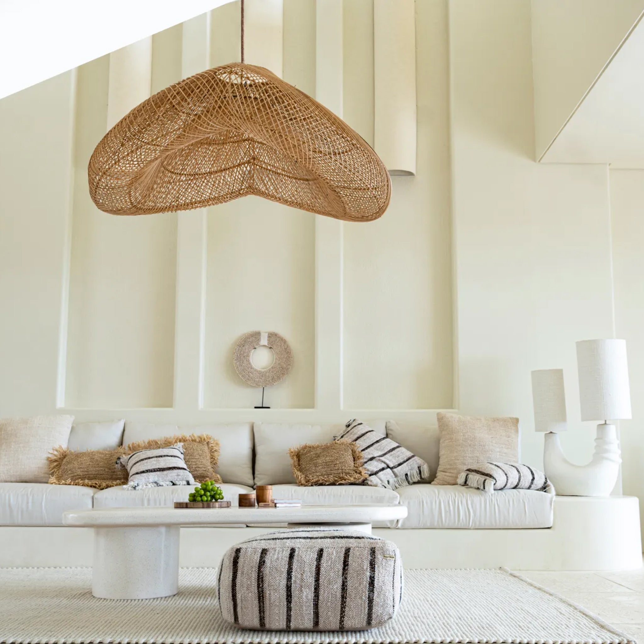 Lámpara colgante Nube | Natural | XXL | Ø120cm