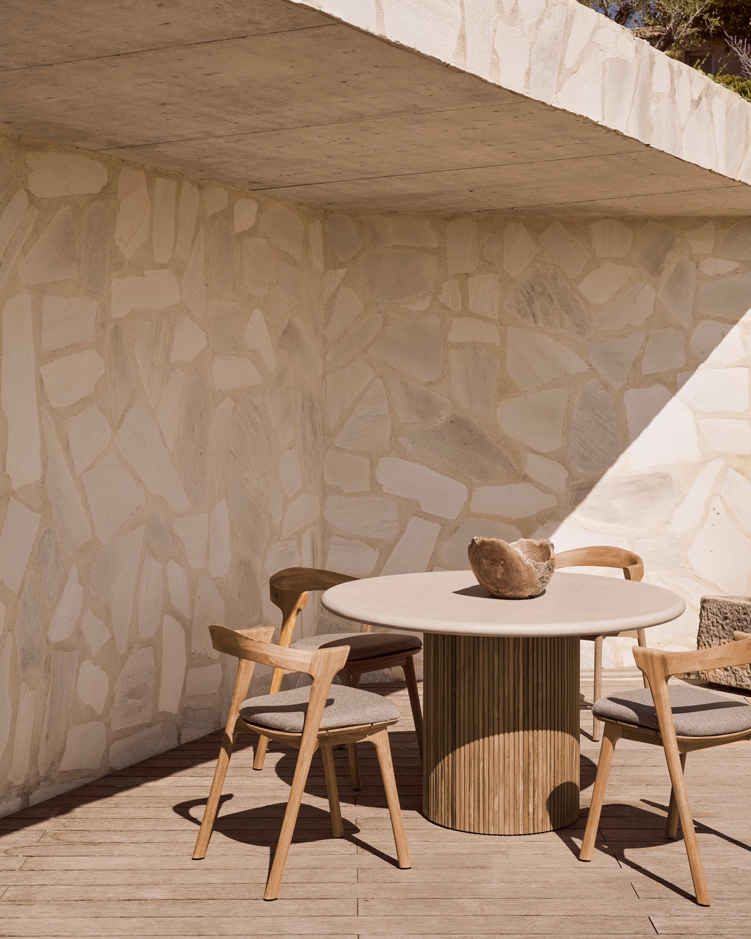 Ethnicraft | Mesa de comedor exterior Roller Max | Ø125 cm