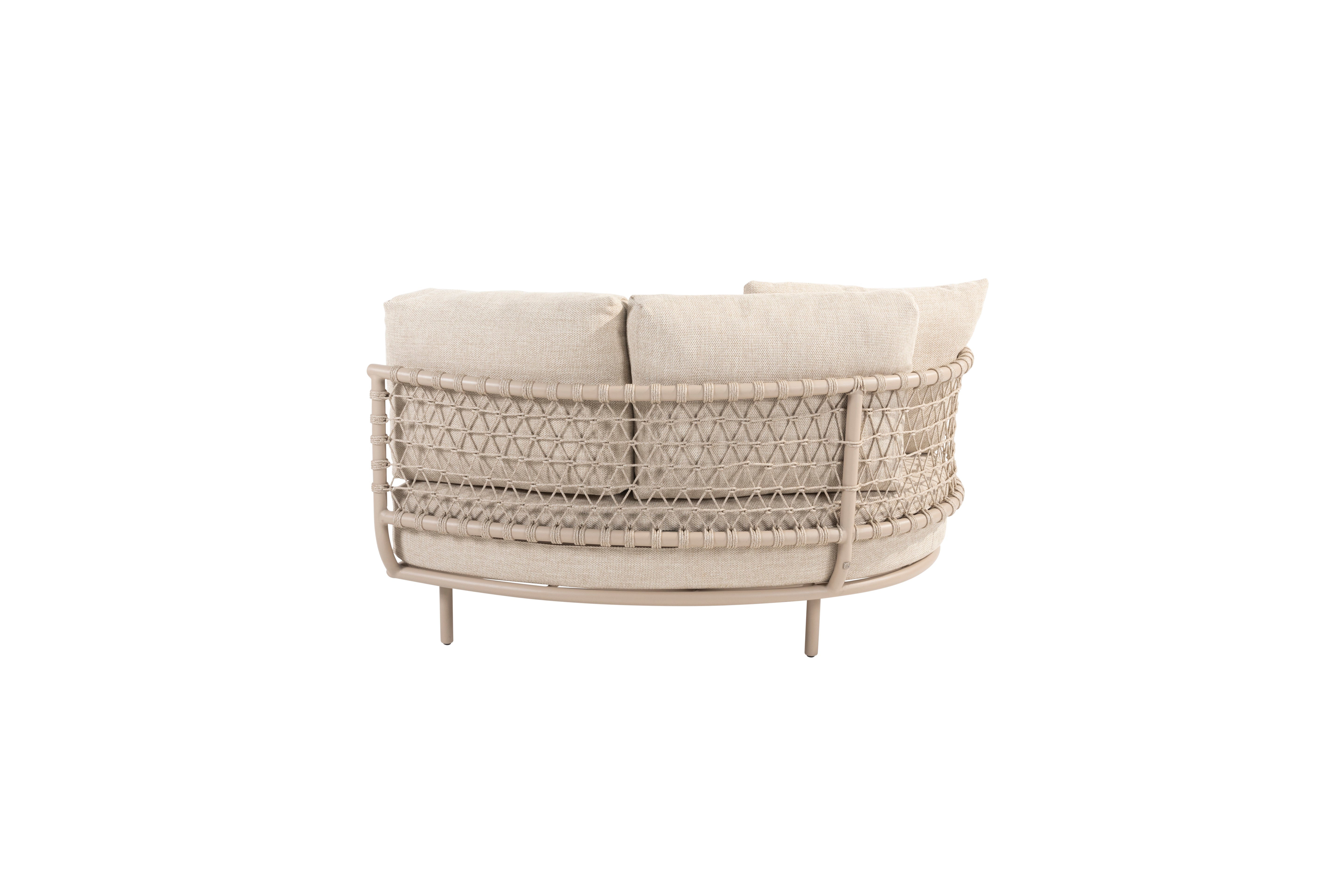 SARDINIA CHAISE LOUNGE RIGHT ARM | LATTE 3 CUSHIONS AND PILLOW