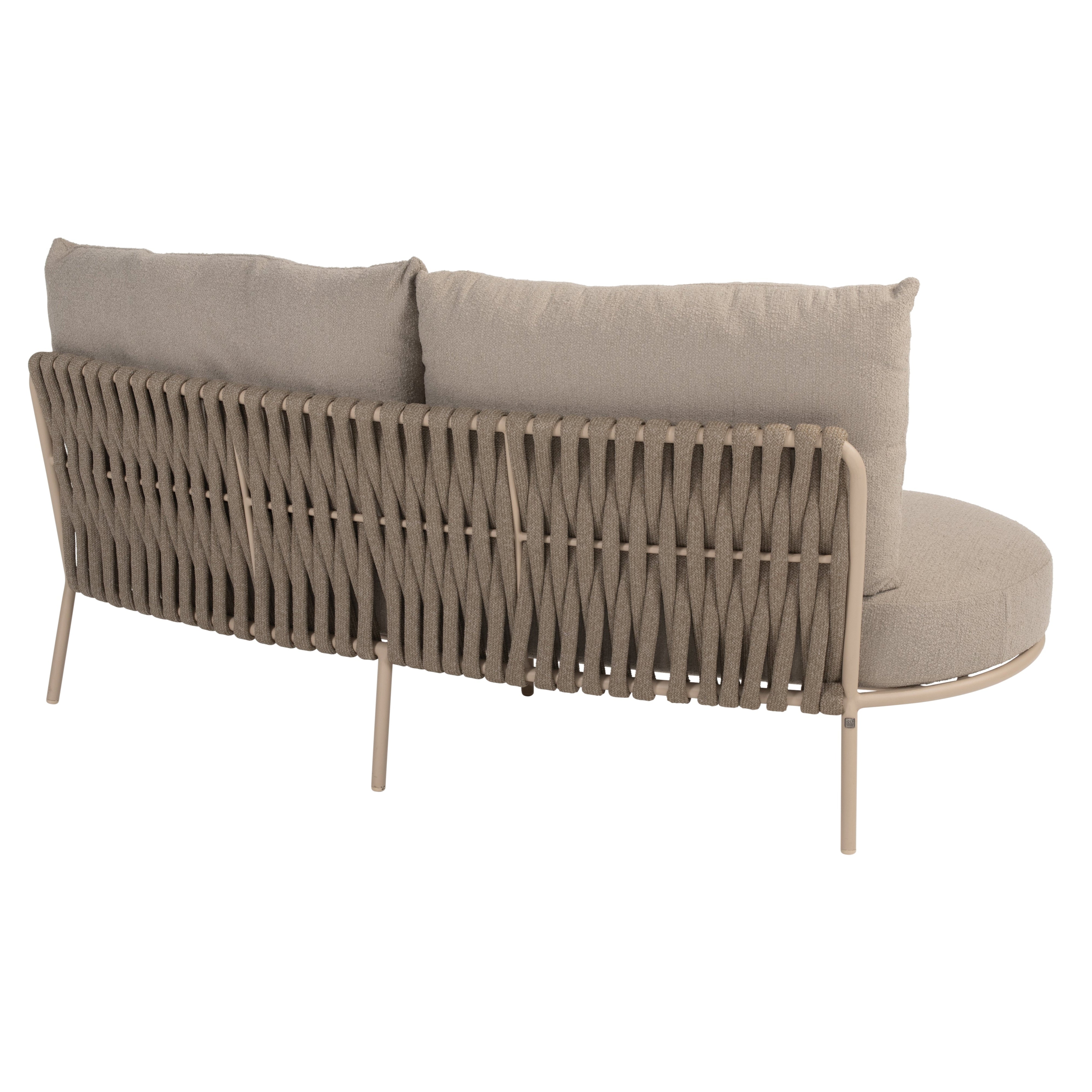 COMINO ORGANIC EIND MODULE RECHTS | LATTE MET 3 KUSSENS