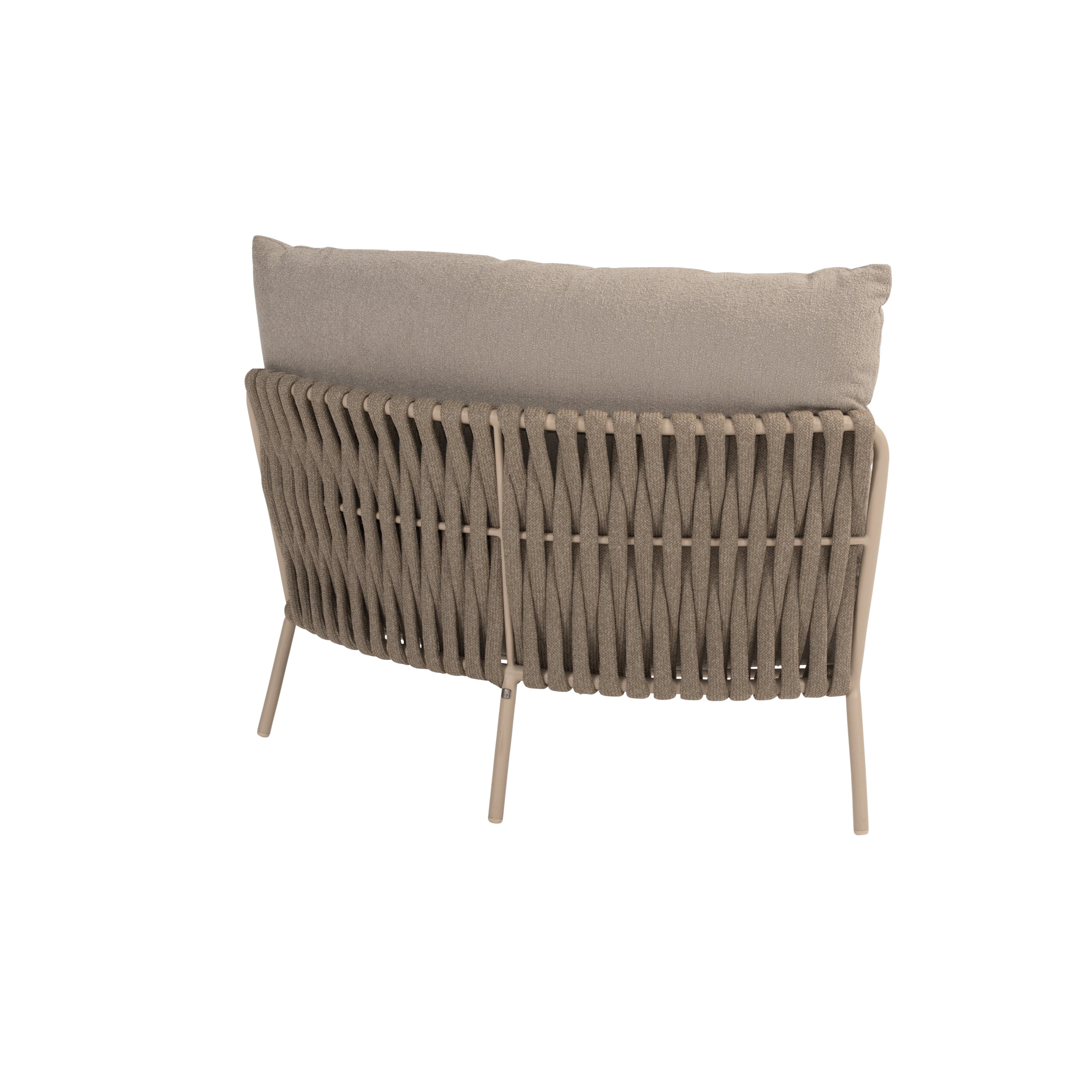 COMINO ORGANIC XL HOEK | LATTE MET 2 KUSSENS