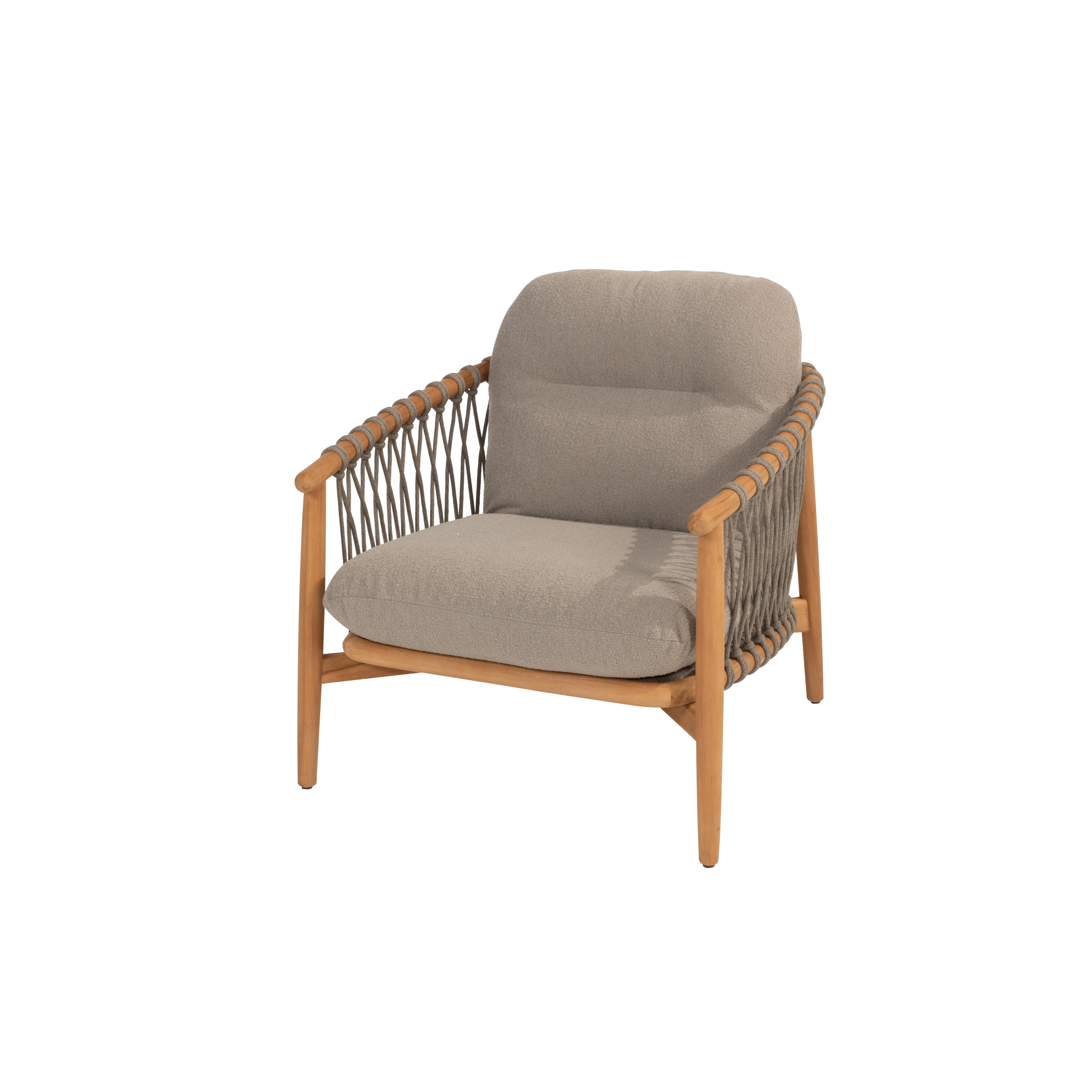 NORA LIVING CHAIR NATURAL TEAK | MET KUSSENSET