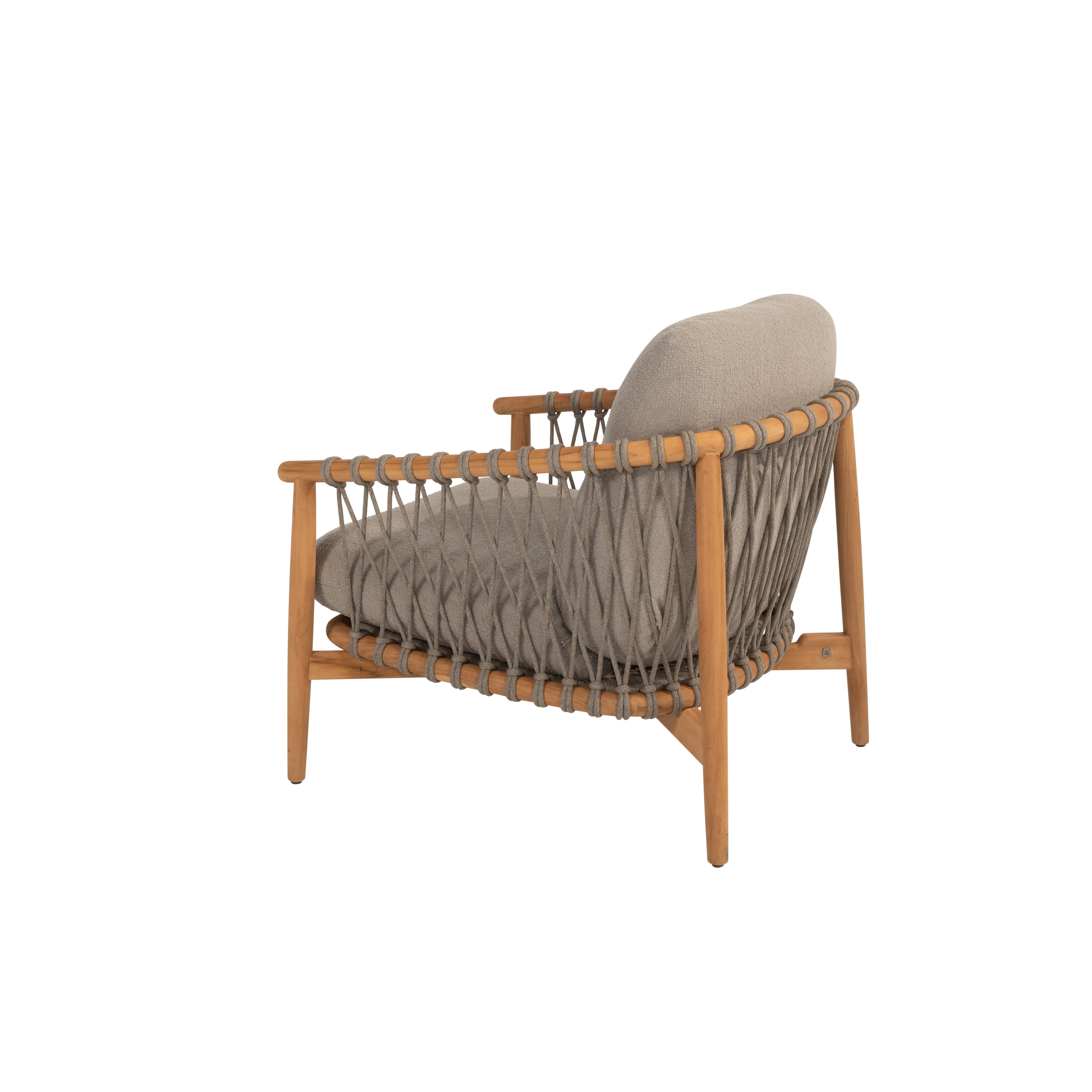 NORA LIVING CHAIR NATURAL TEAK | MET KUSSENSET