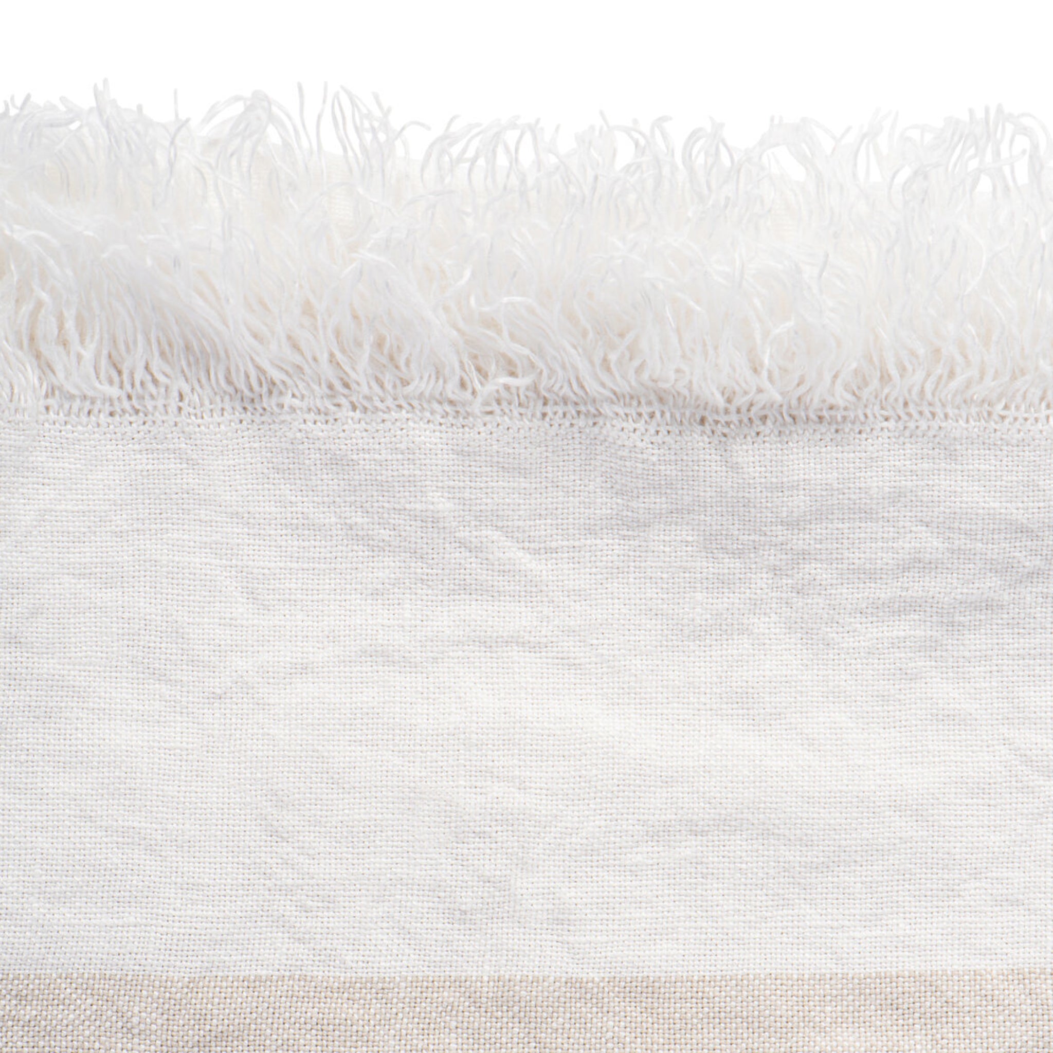 Linnen Plaid Besos | Naturel - Gebroken wit | 135x260cm