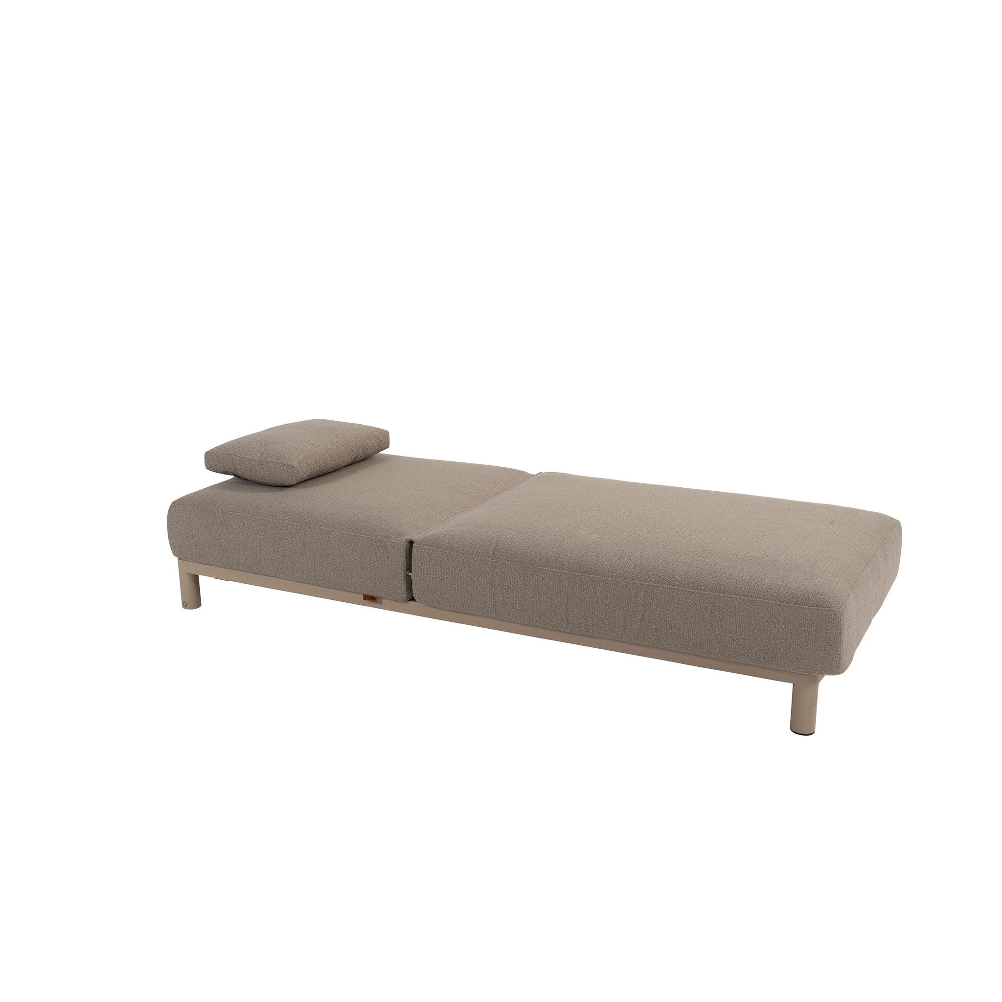 Madeira sunbed with cushion and head support | Latte