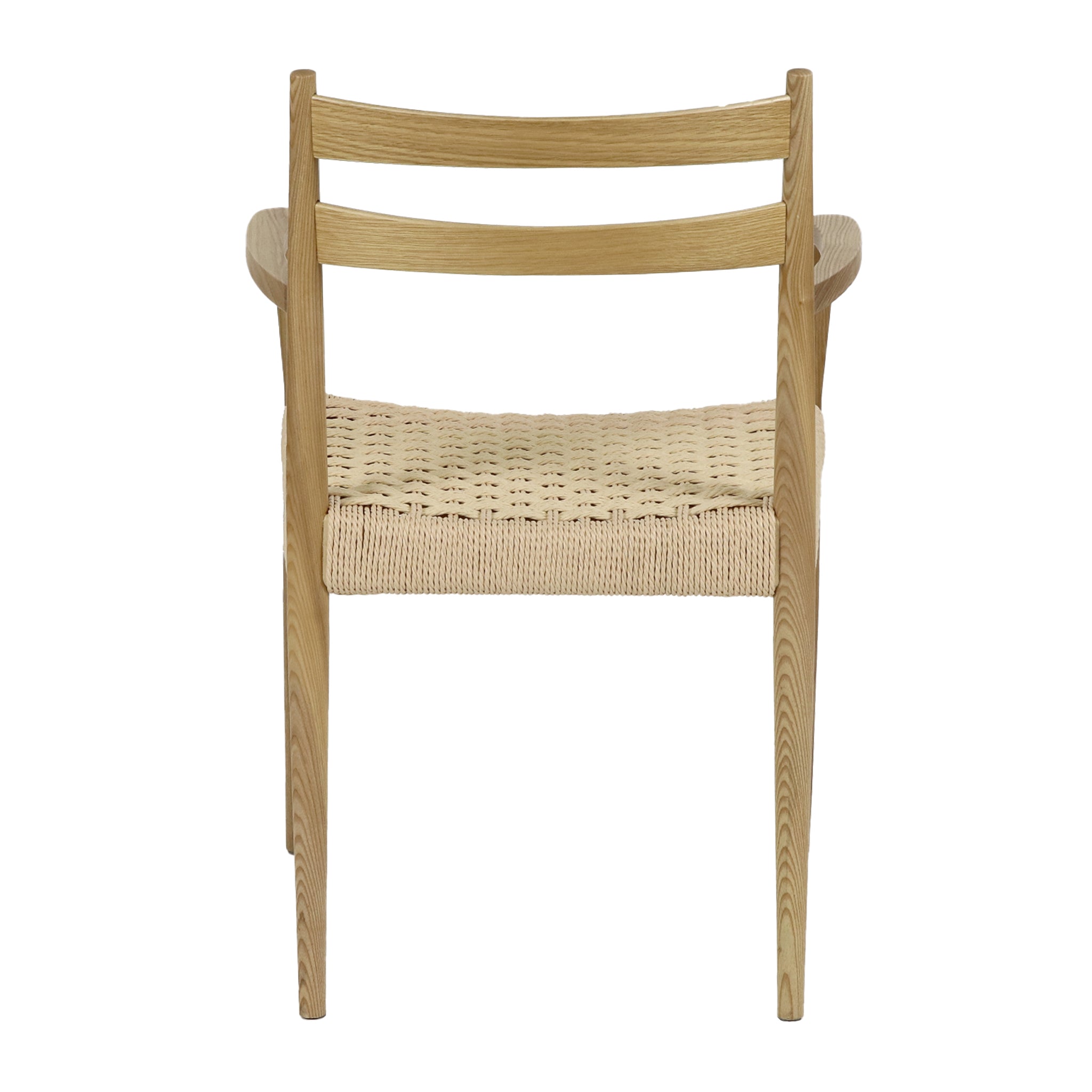 Silla de comedor Ponou | Madera de fresno y papel | Natural