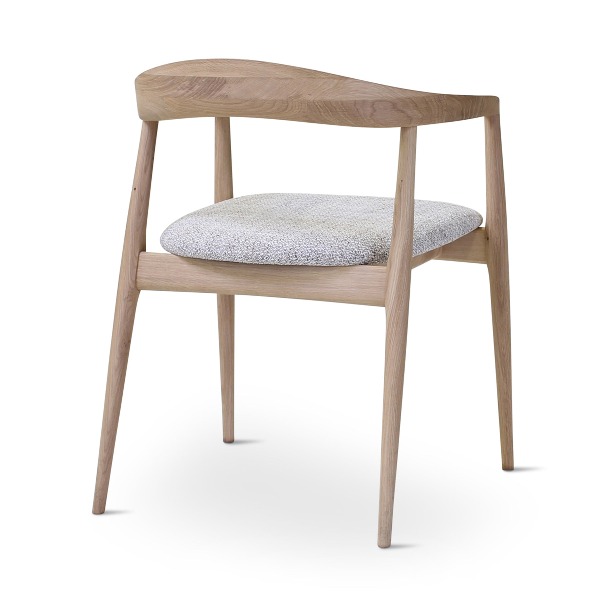 Silla de comedor Pura | Roble natural | Almohada Bisque