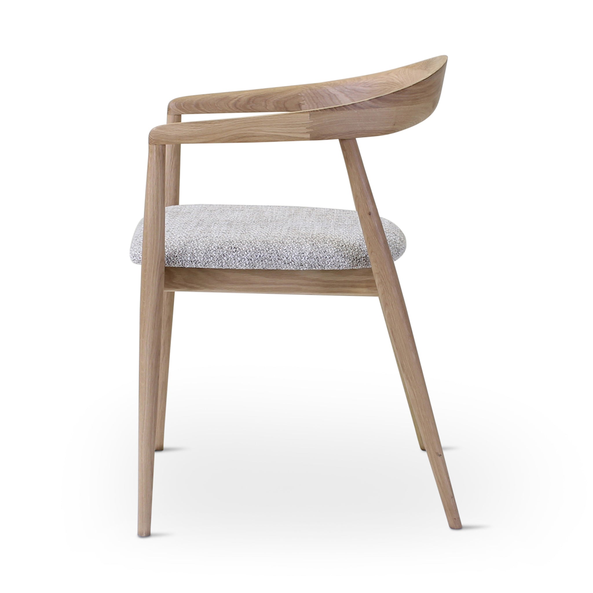 Silla de comedor Pura | Roble natural | Almohada Bisque