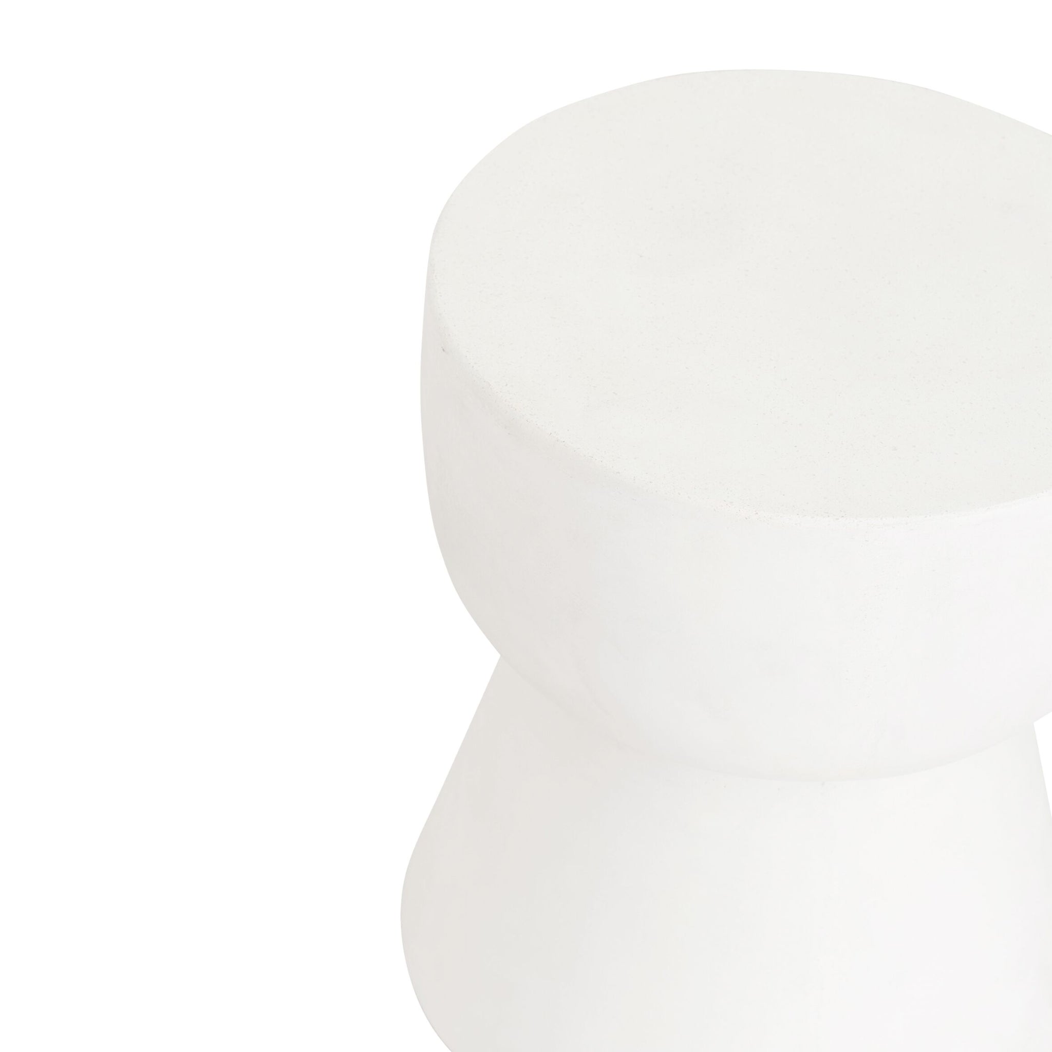 Sidetable Matta Large Ø35 | Fiber Cement White