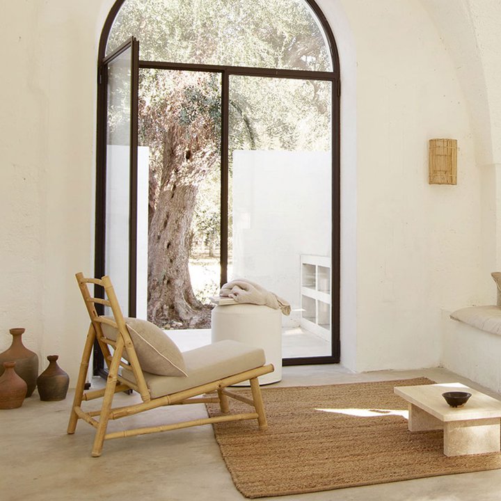 BAMBOO LOUNGE CHAIR | WITH CUSHION